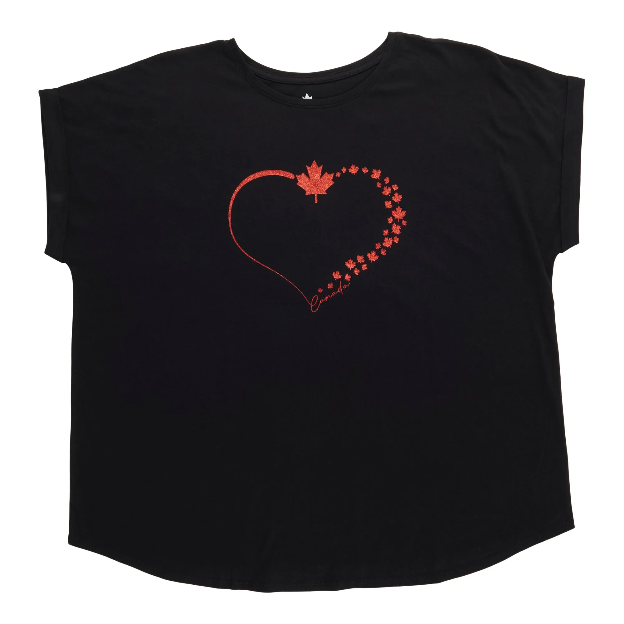 Canada EH! Women's Plus Glitter T-Shirt sold by Giant Tiger