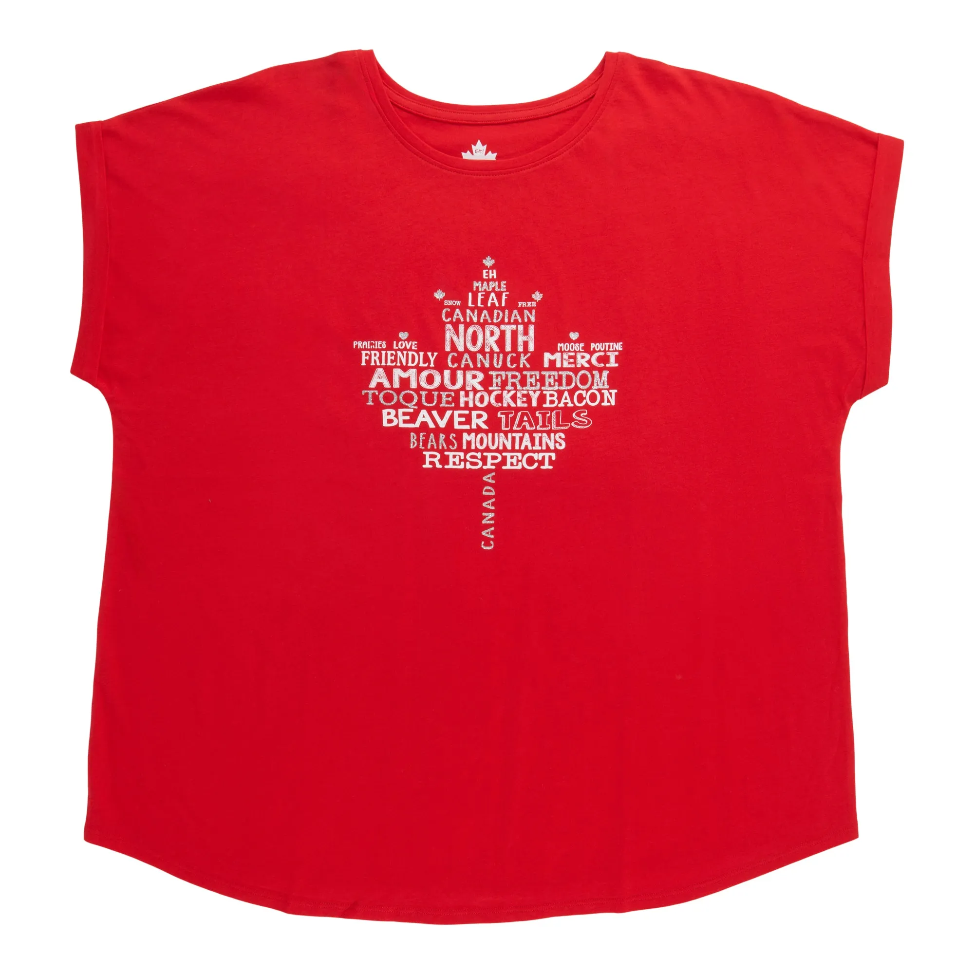 Canada EH! Women's Plus Glitter T-Shirt sold by Giant Tiger product image thumbnail 2