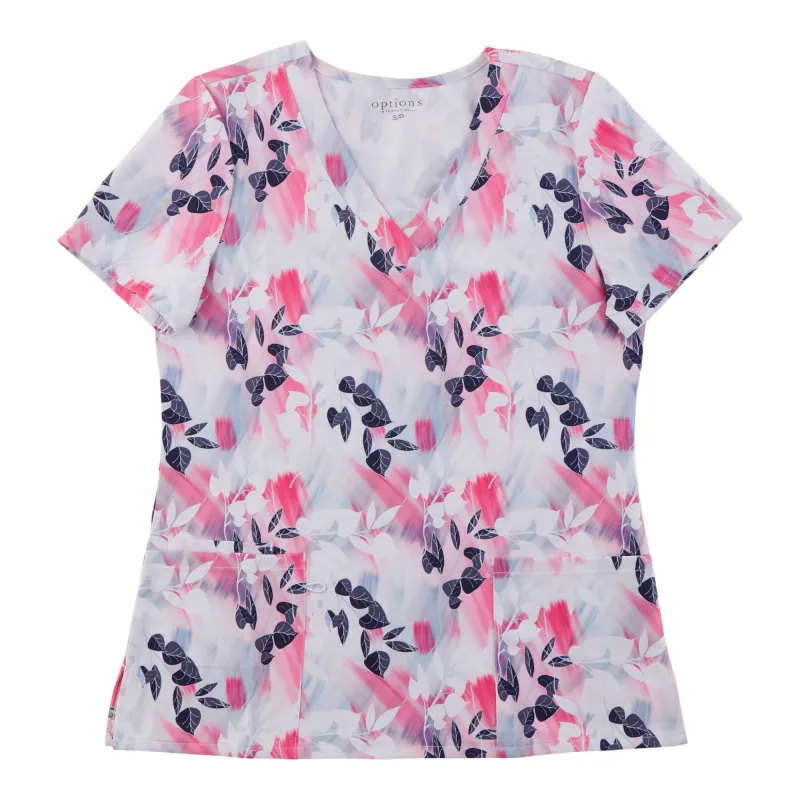 Options Women's Solid Fashion V-Neck Scrub Top made by Giant Tiger