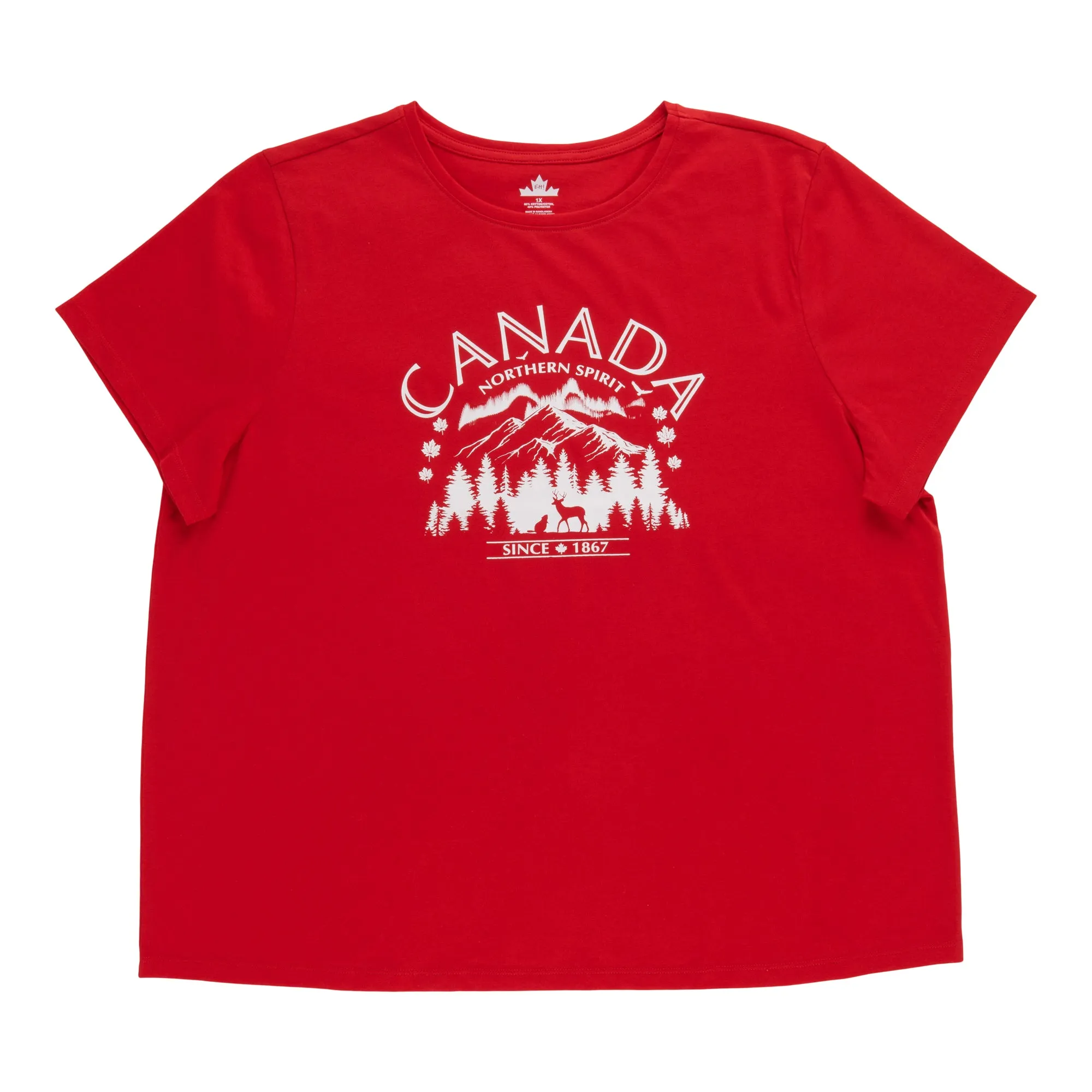 Canada EH! Women's Plus Crew Neck Tee sold by Giant Tiger product image thumbnail 2