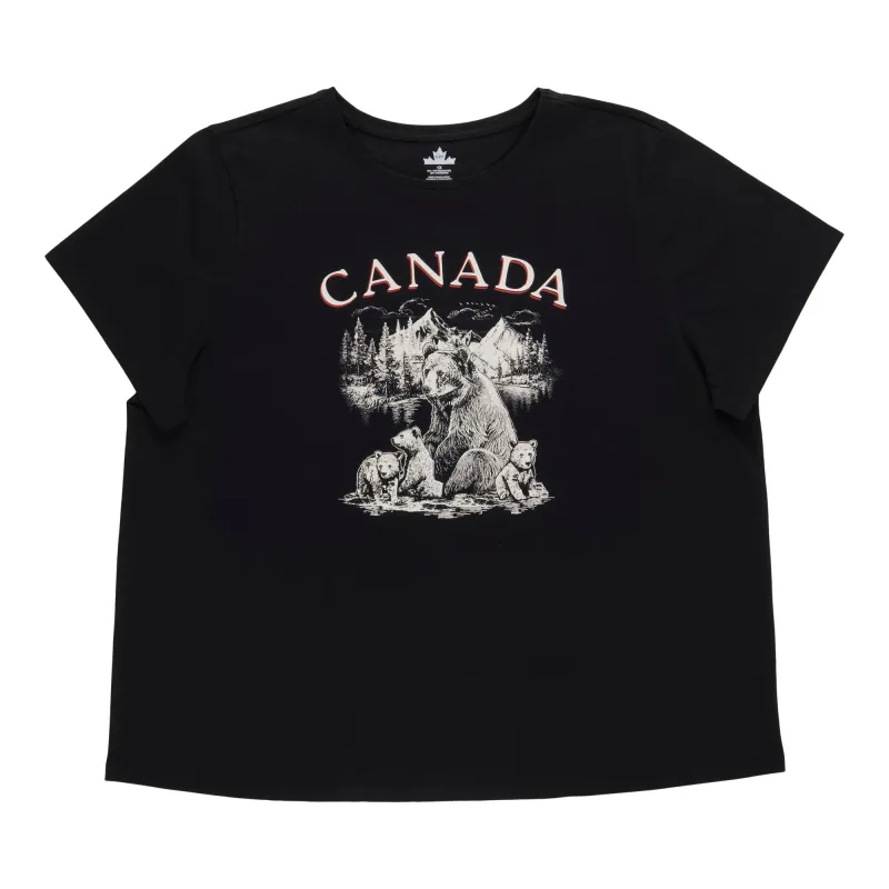 Canada EH! Women's Plus Crew Neck Tee made by Giant Tiger