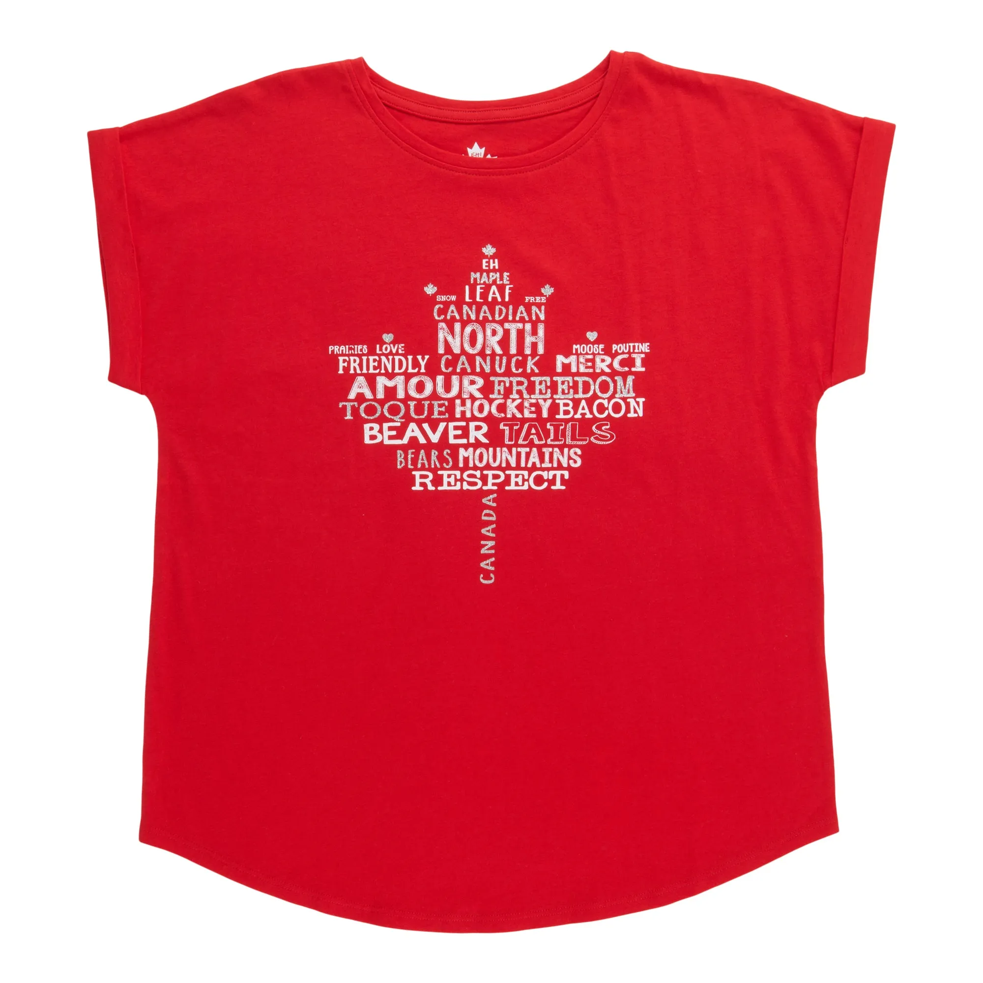 Canada EH! Women's Glitter T-Shirt sold by Giant Tiger product image thumbnail 2