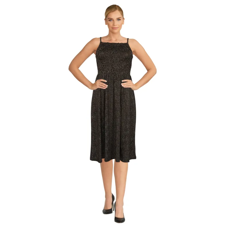 lily morgan Women's Printed Smocked Dress made by Giant Tiger