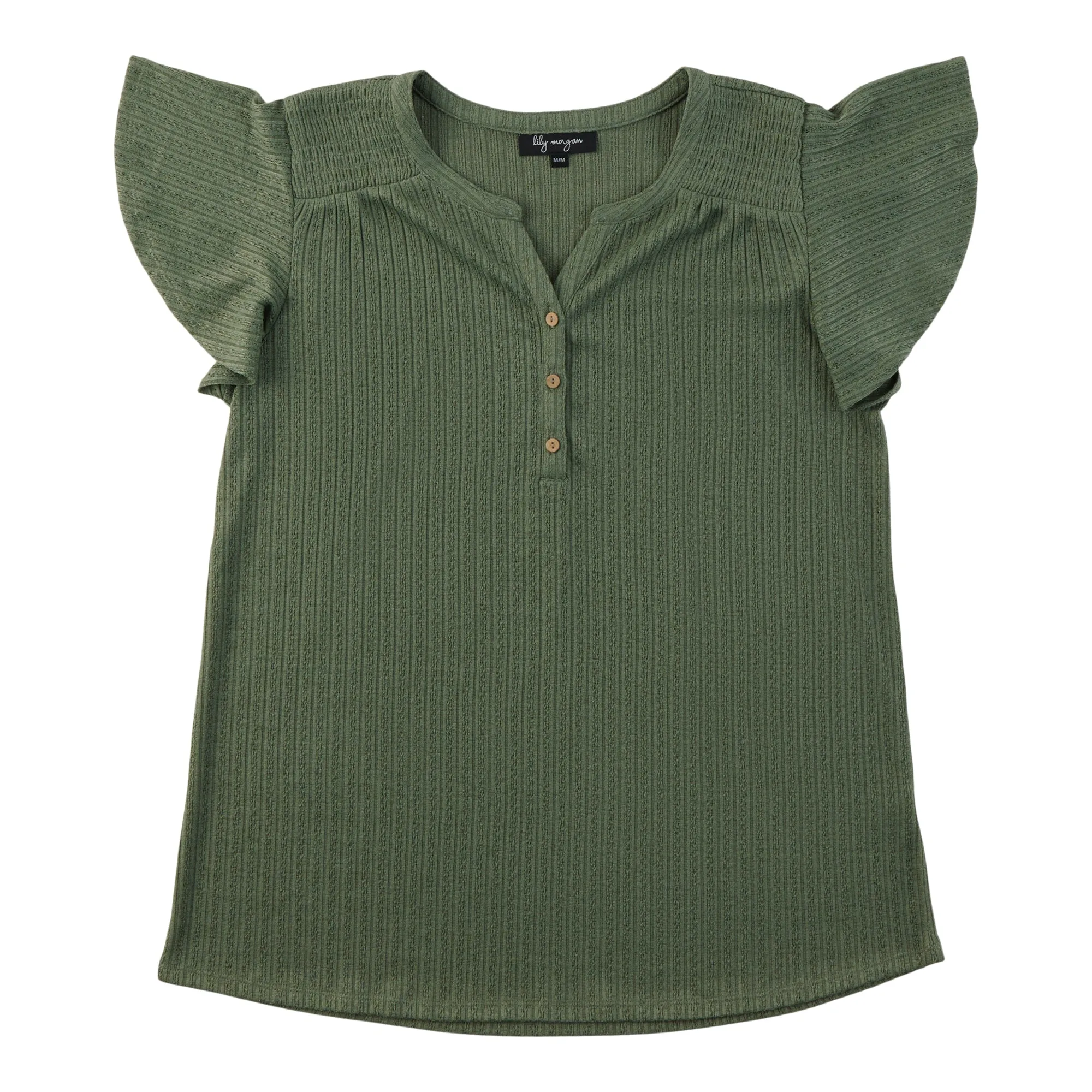 lily morgan Women's Mandarin Collar Top with Buttons sold by Giant Tiger product image thumbnail 3