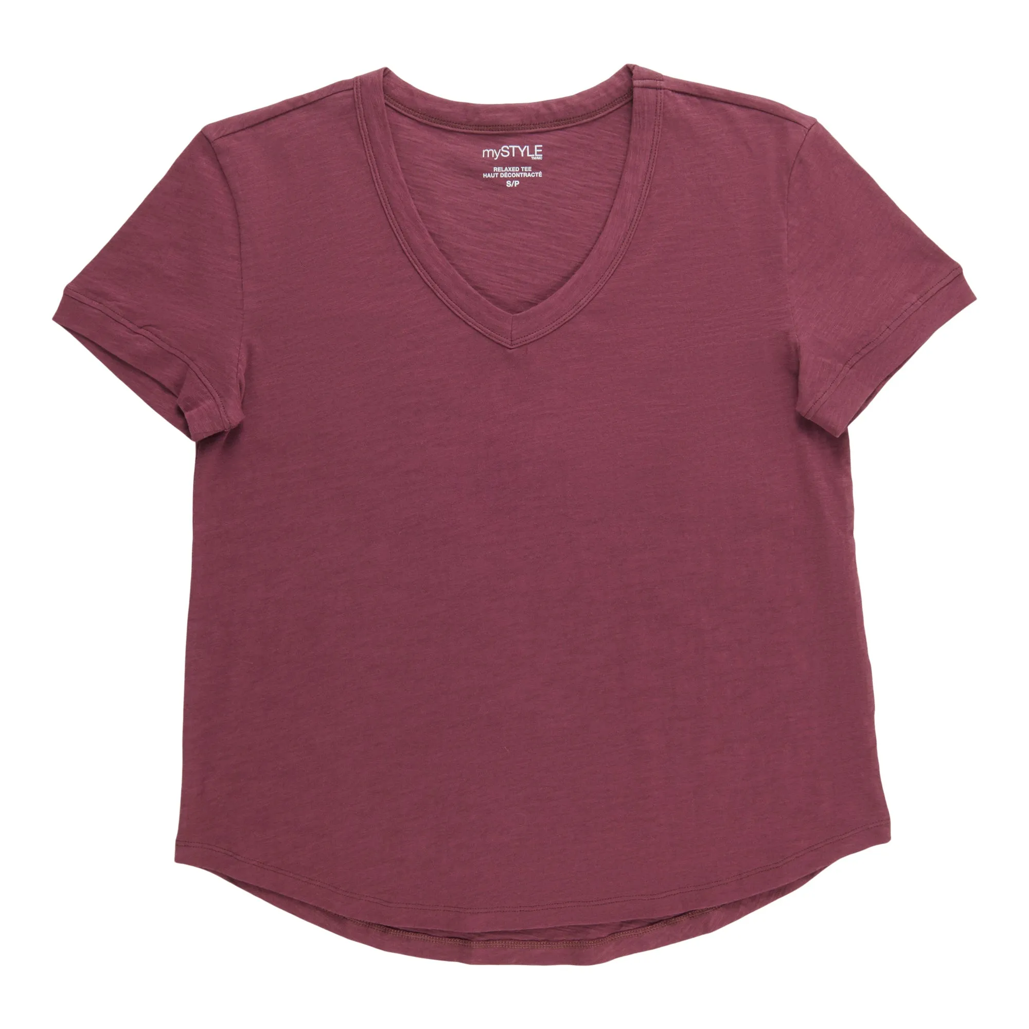 mySTYLE Women's V-Neck Short Sleeve Tee sold by Giant Tiger product image thumbnail 4