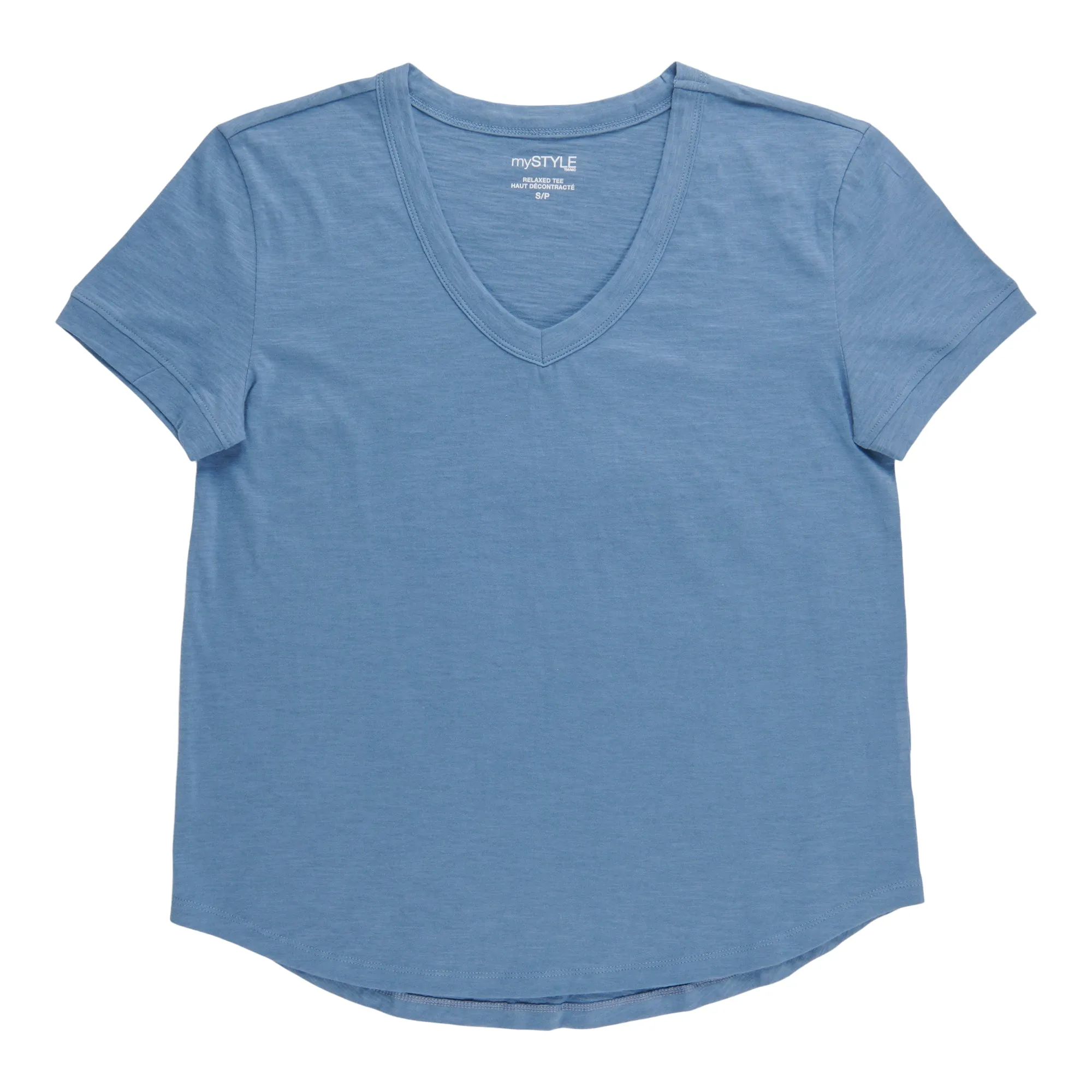 mySTYLE Women's V-Neck Short Sleeve Tee sold by Giant Tiger