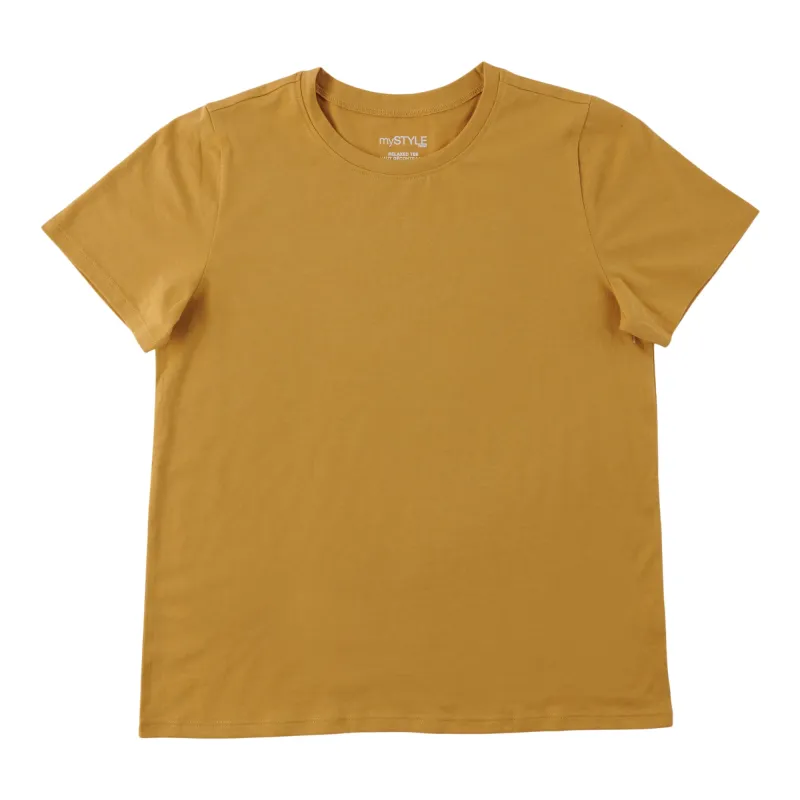 mySTYLE Women's Short Sleeve Crew Neck Tee made by Giant Tiger