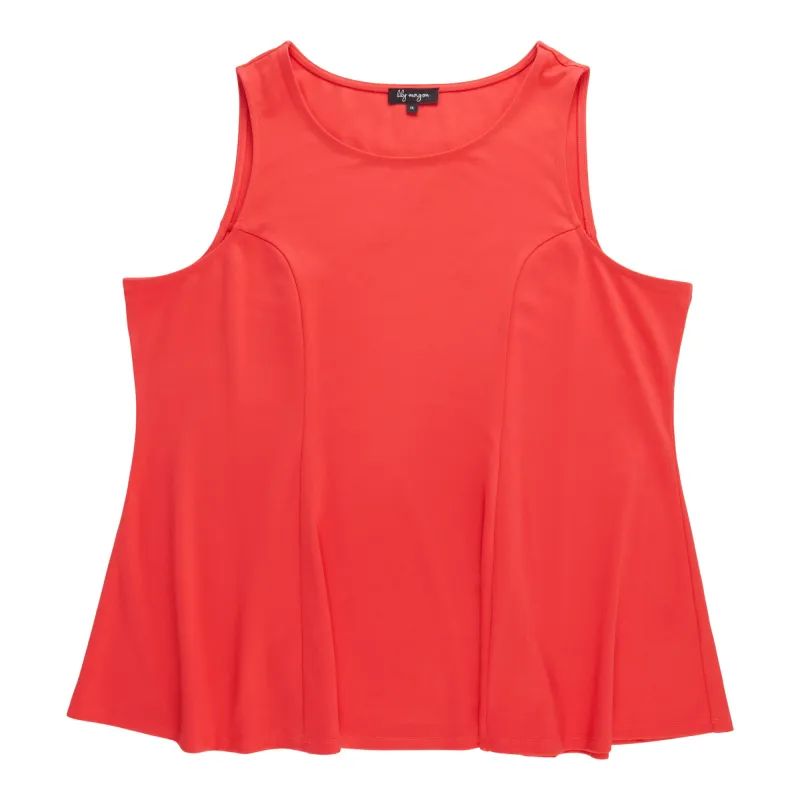 lily morgan Women's Plus Camisole with Flared Hemline made by Giant Tiger