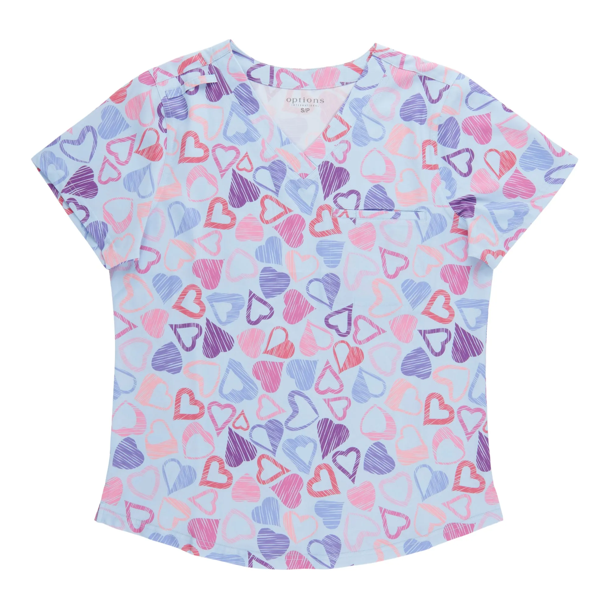 Options Women's Printed Short Sleeve Scrub Top sold by Giant Tiger