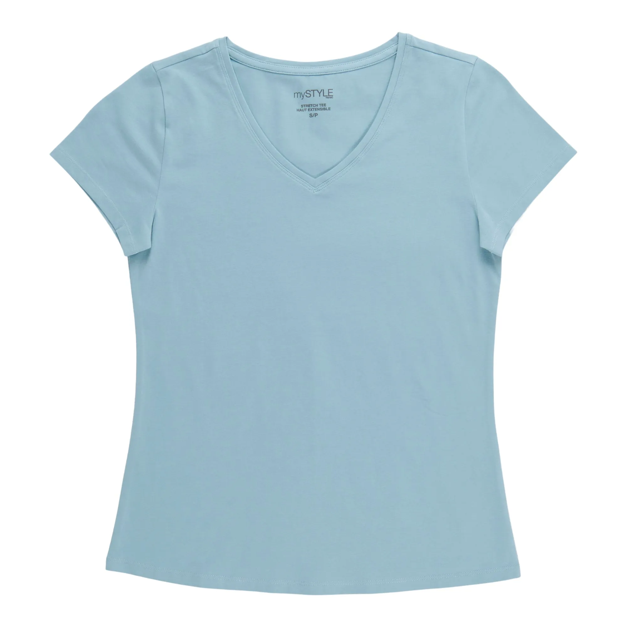 mySTYLE Women's V-Neck Short Sleeve T-Shirt sold by Giant Tiger product image thumbnail 2
