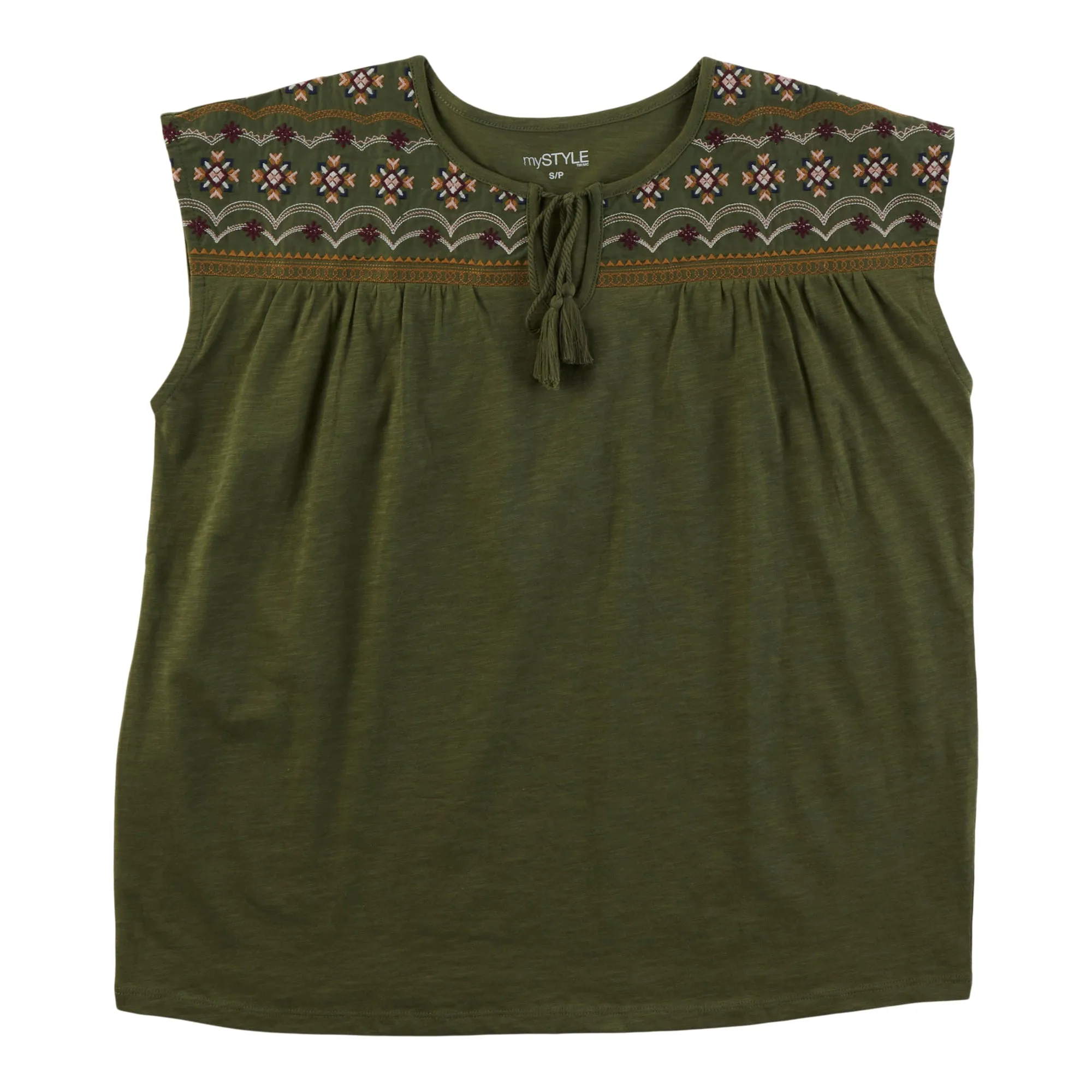 mySTYLE Women's Embroidered Tee with Tassels sold by Giant Tiger product image thumbnail 2
