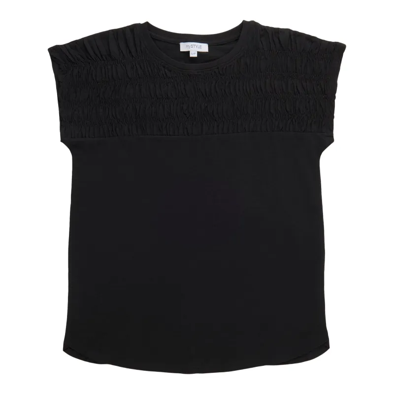 mySTYLE Women's Smocked Front Tee made by Giant Tiger
