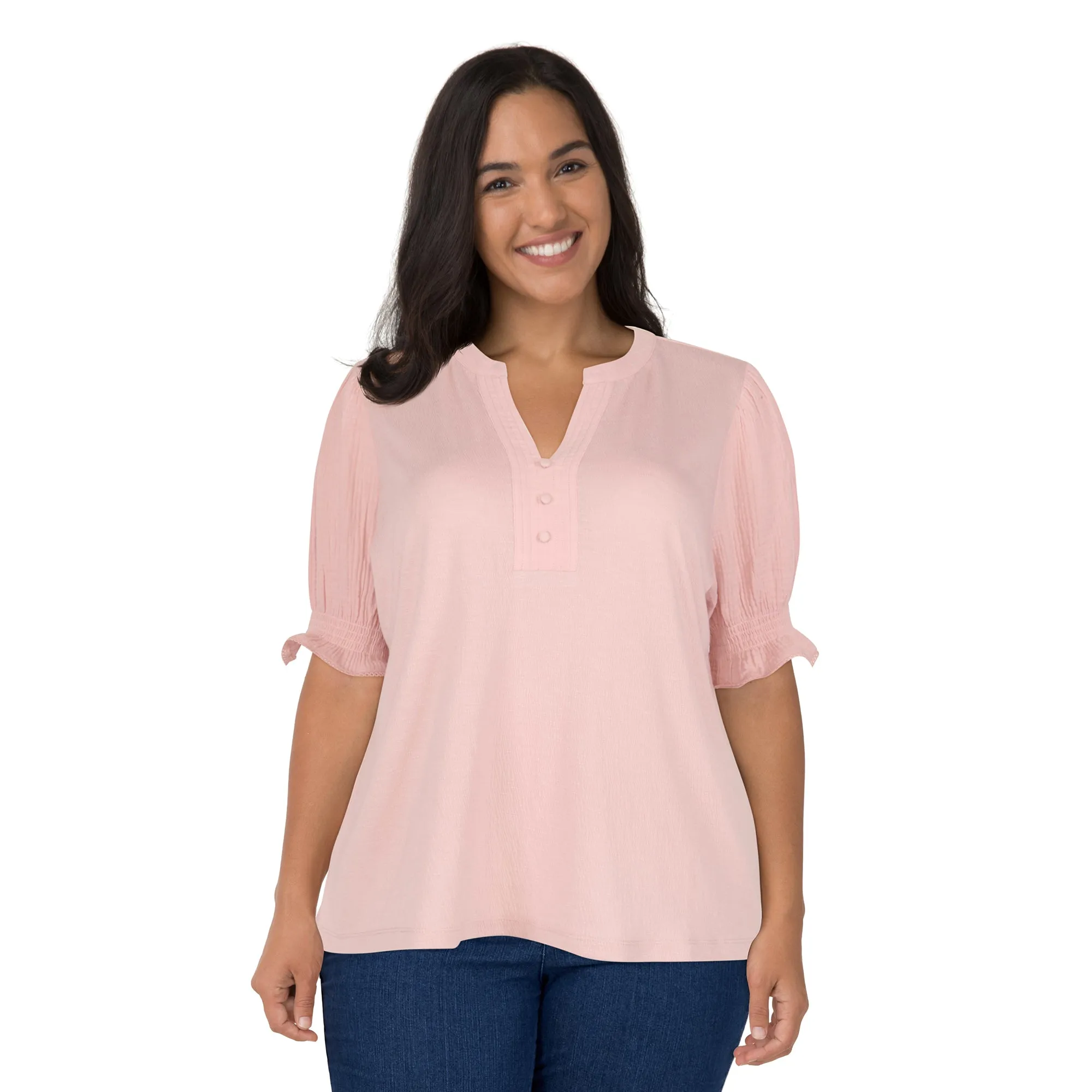 mySTYLE Women's Plus Woven Gauze Top sold by Giant Tiger product image thumbnail 2