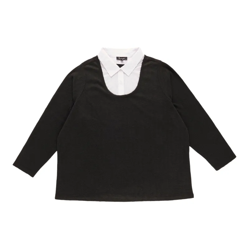 lily morgan Women's Plus Two-Fer Top made by Giant Tiger