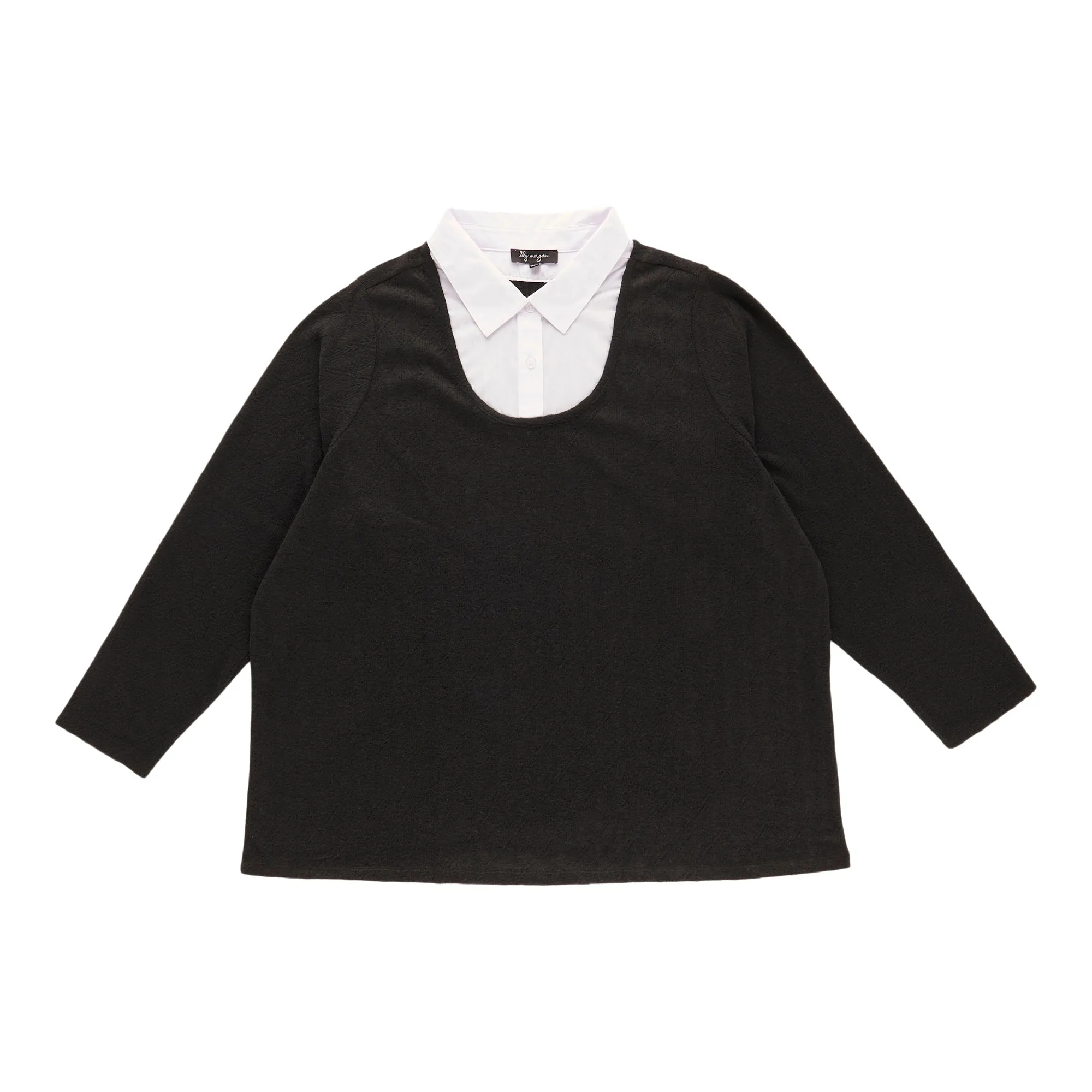 lily morgan Women's Plus Two-Fer Top sold by Giant Tiger