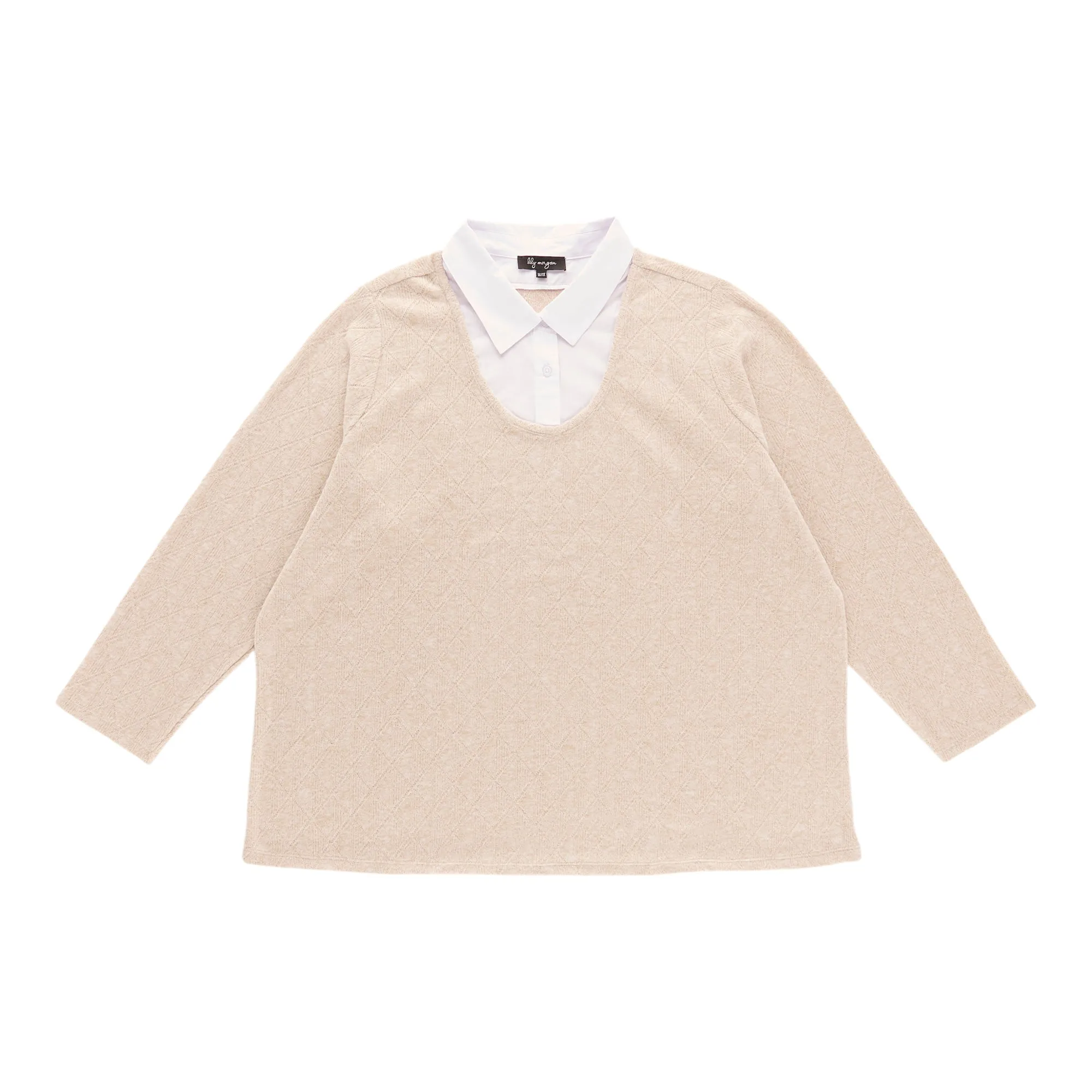 lily morgan Women's Plus Two-Fer Top sold by Giant Tiger product image thumbnail 2