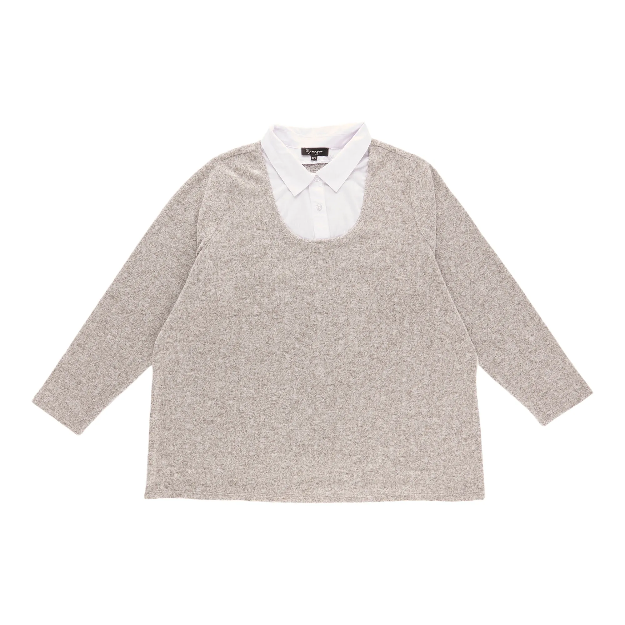 lily morgan Women's Plus Two-Fer Top sold by Giant Tiger product image thumbnail 3