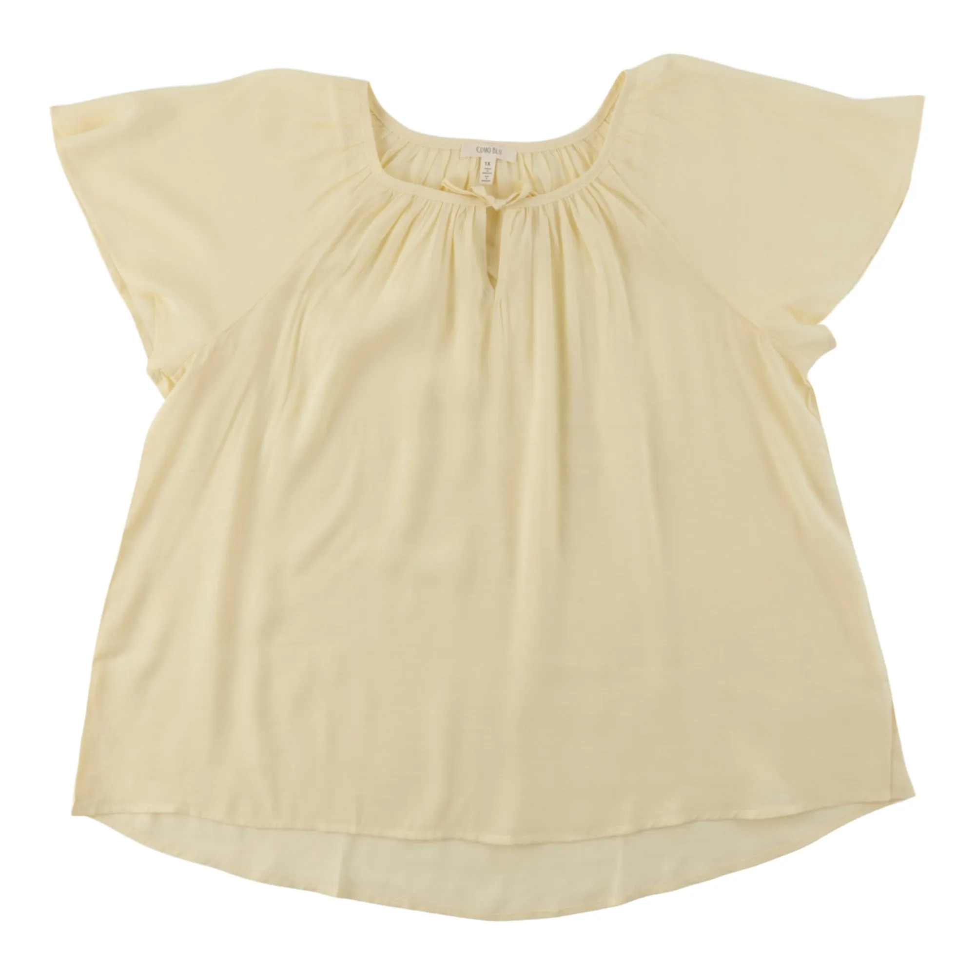 Women's Plus Split V-Neck Short Sleeve Blouse sold by Giant Tiger product image thumbnail 2