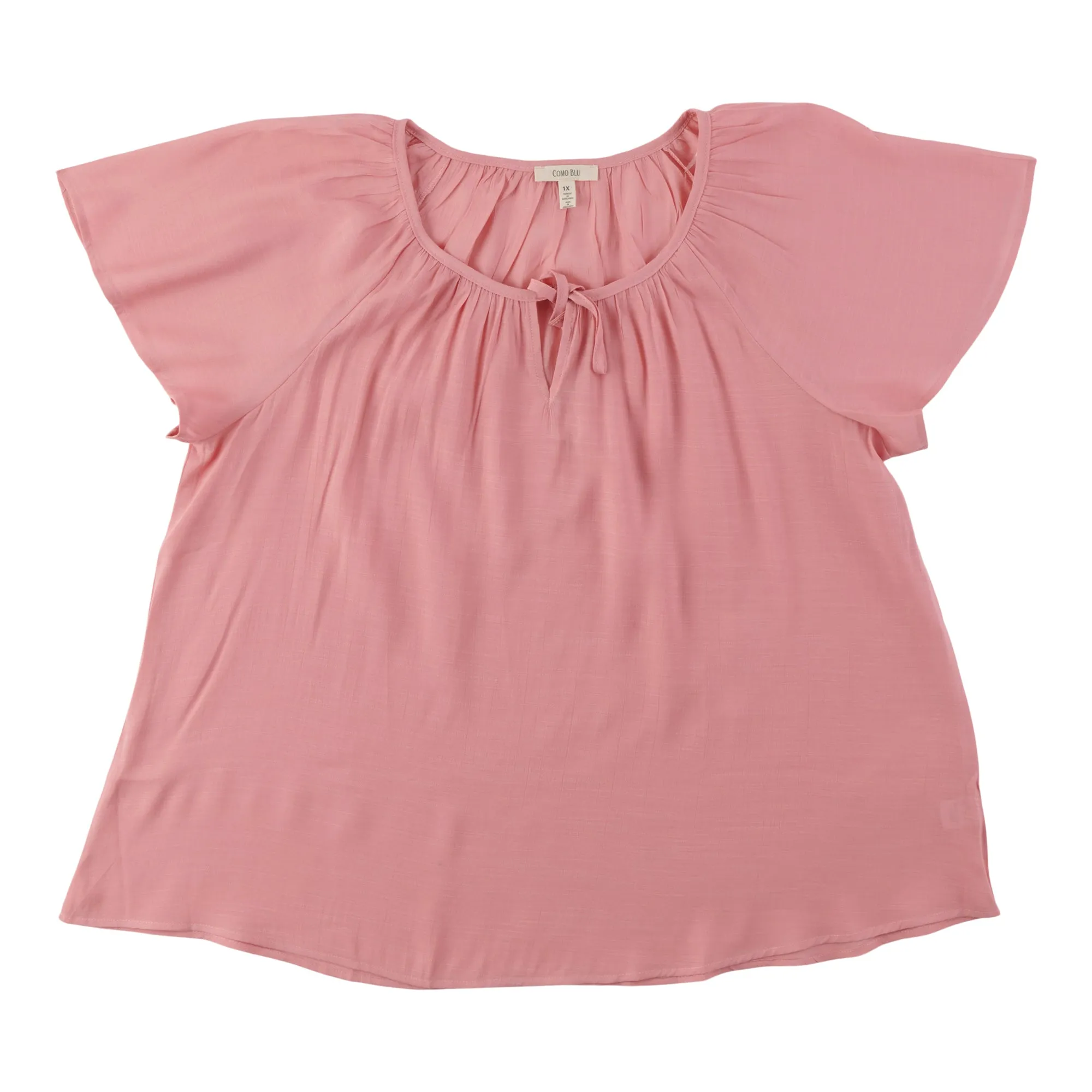 Women's Plus Split V-Neck Short Sleeve Blouse sold by Giant Tiger product image thumbnail 4