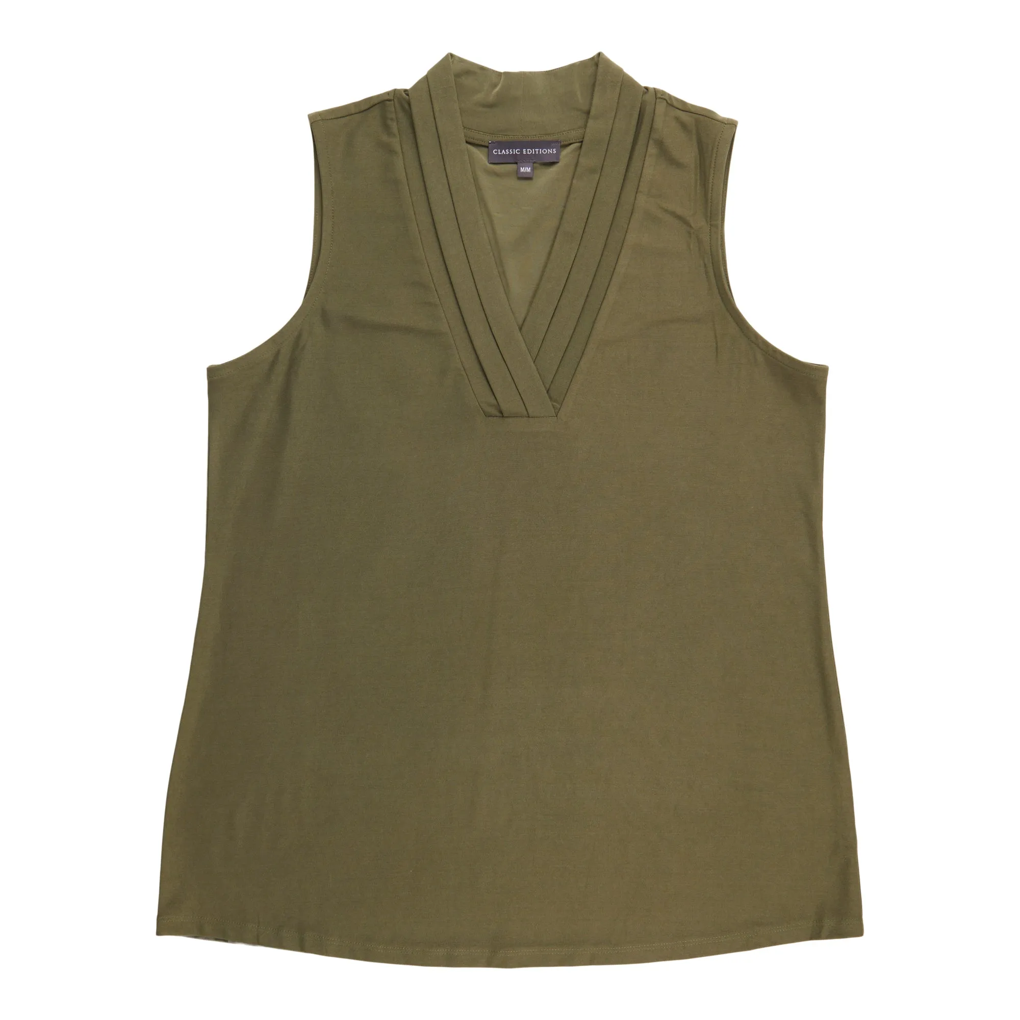 Classic Editions Women's Pleated V-Neck Tank Top sold by Giant Tiger product image thumbnail 3