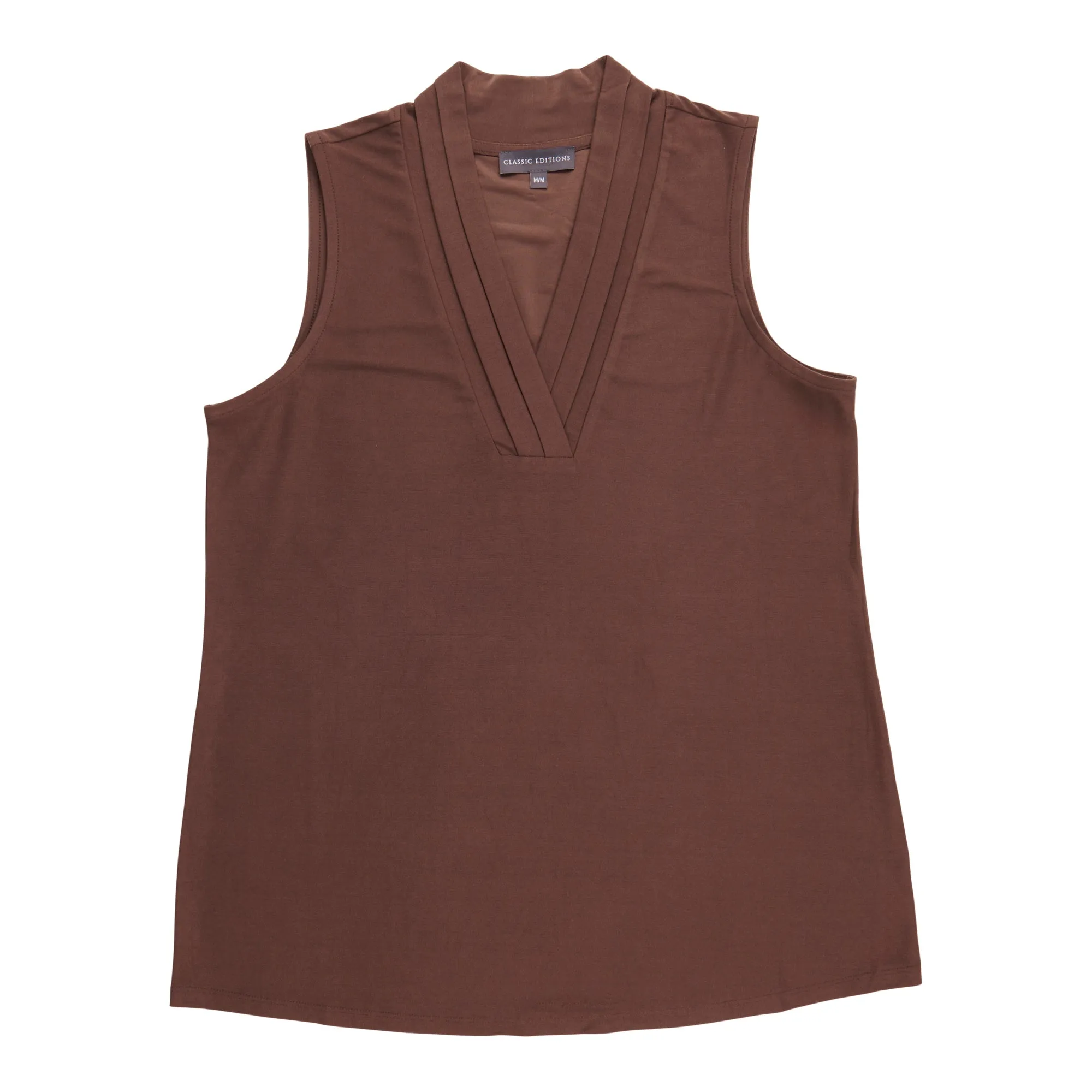 Classic Editions Women's Pleated V-Neck Tank Top sold by Giant Tiger product image thumbnail 2