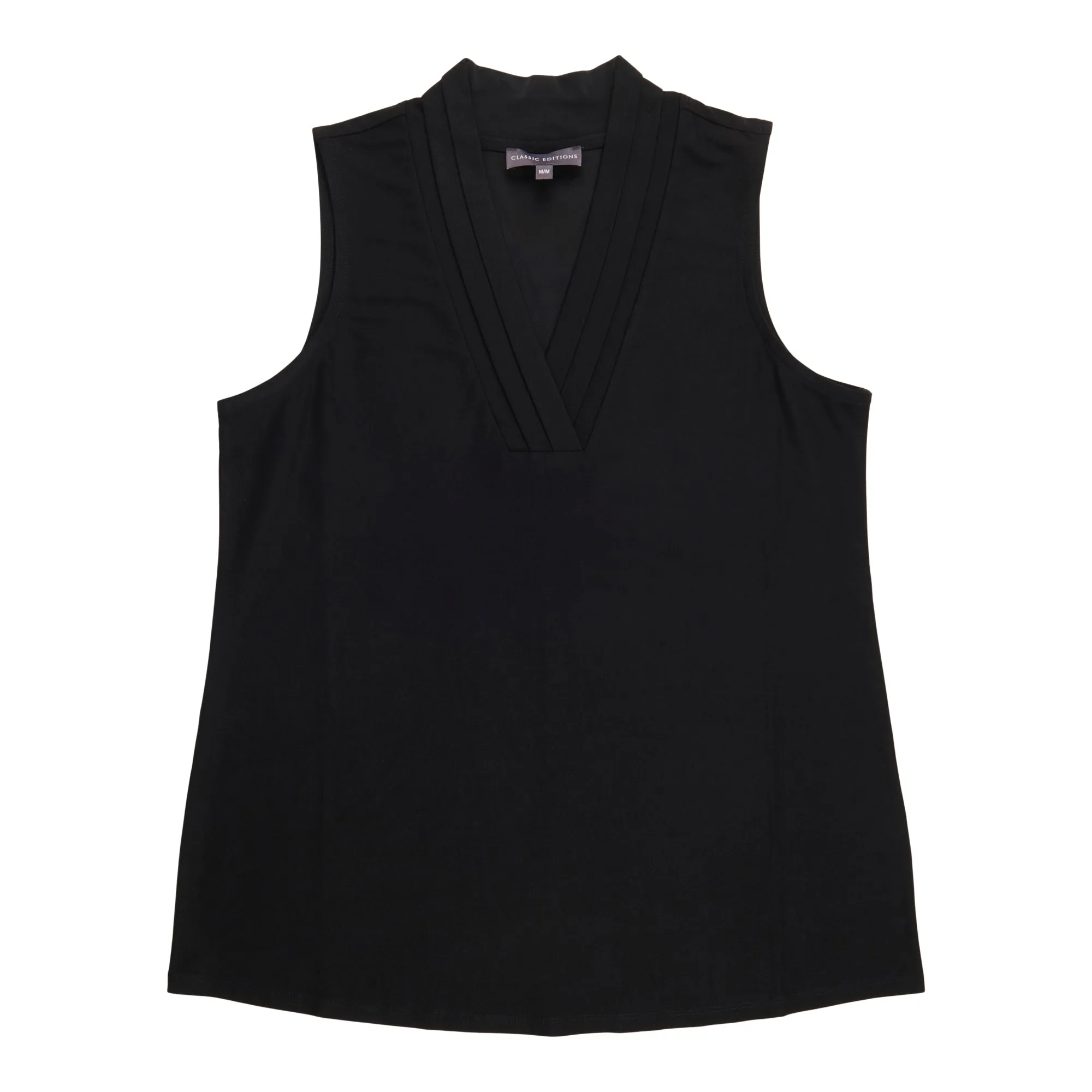 Classic Editions Women's Pleated V-Neck Tank Top sold by Giant Tiger
