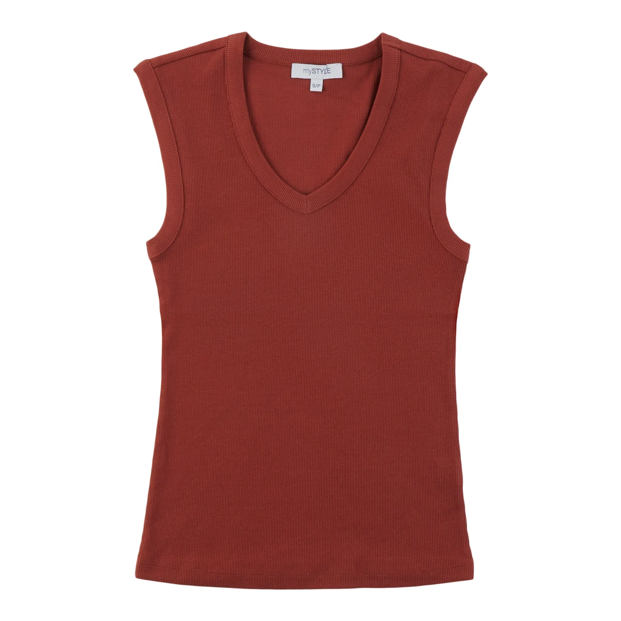 mySTYLE Women's V-Neck Ribbed Tank Top sold by Giant Tiger product image thumbnail 2