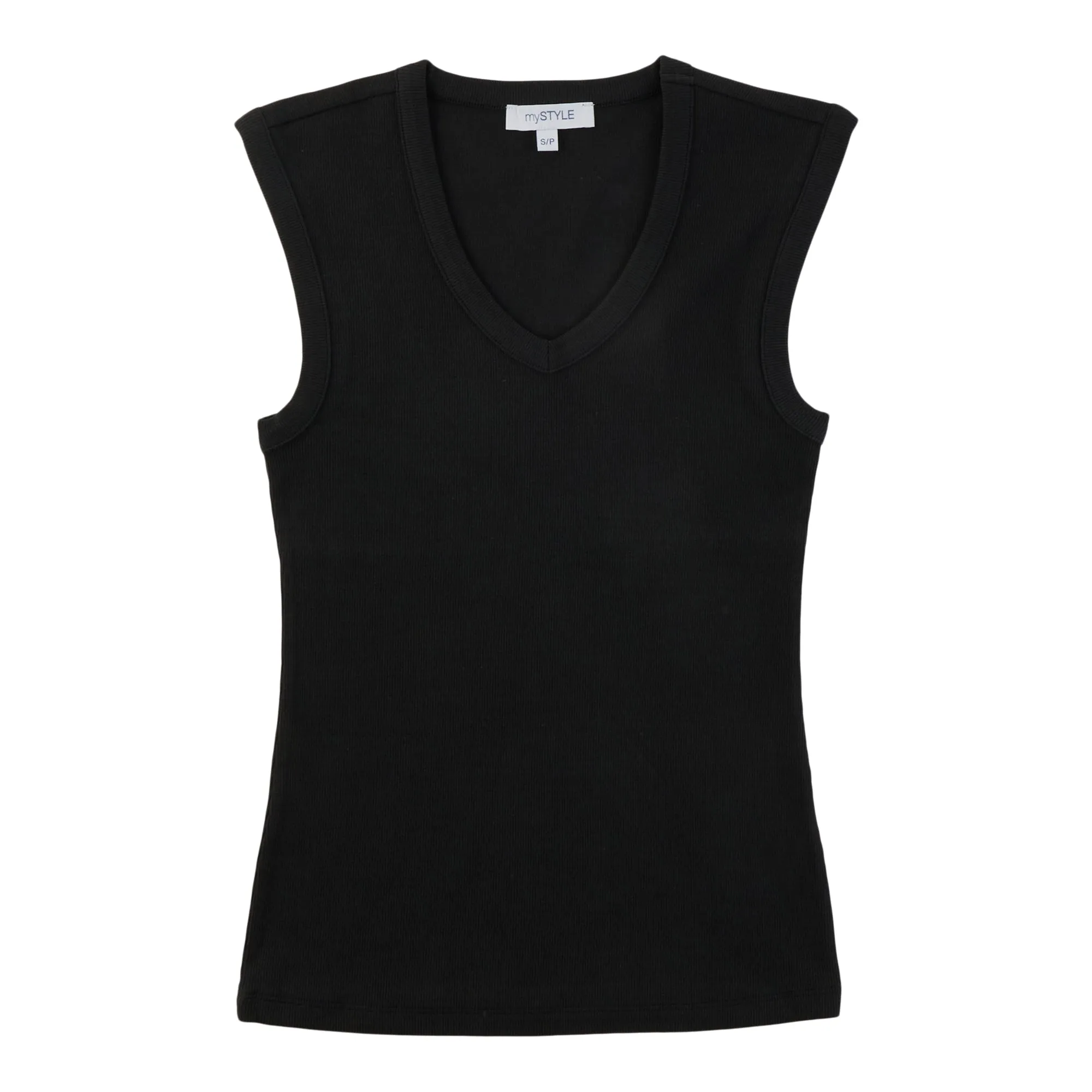 mySTYLE Women's V-Neck Ribbed Tank Top sold by Giant Tiger