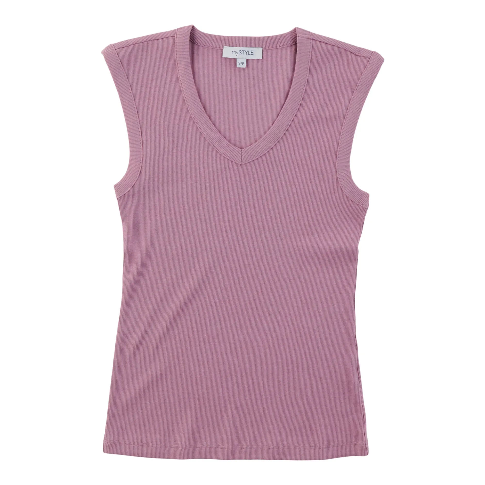 mySTYLE Women's V-Neck Ribbed Tank Top sold by Giant Tiger product image thumbnail 3