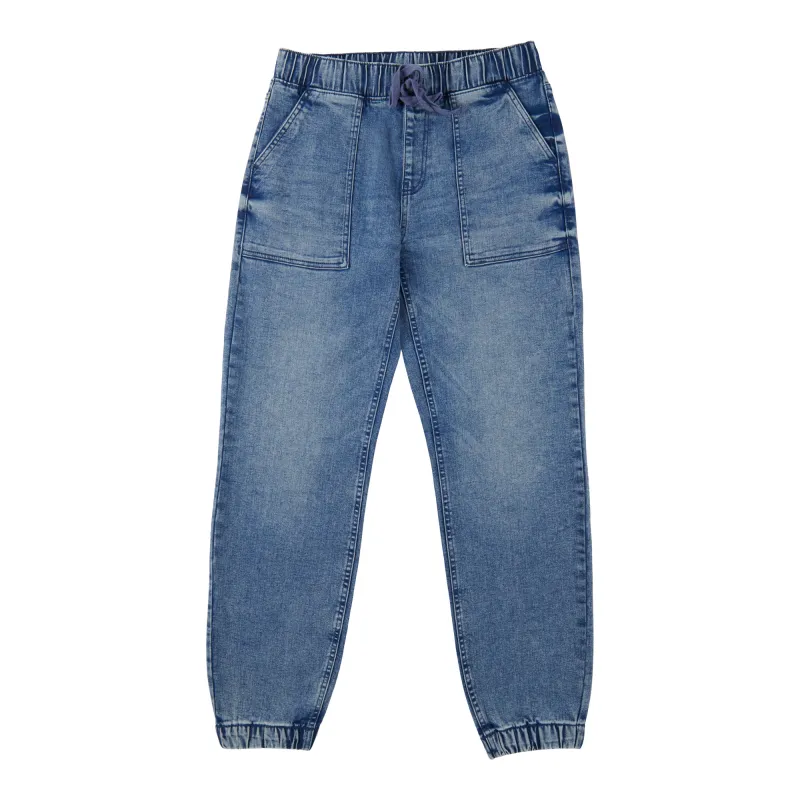 mySTYLE Women's Oxford Denim Joggers made by Giant Tiger