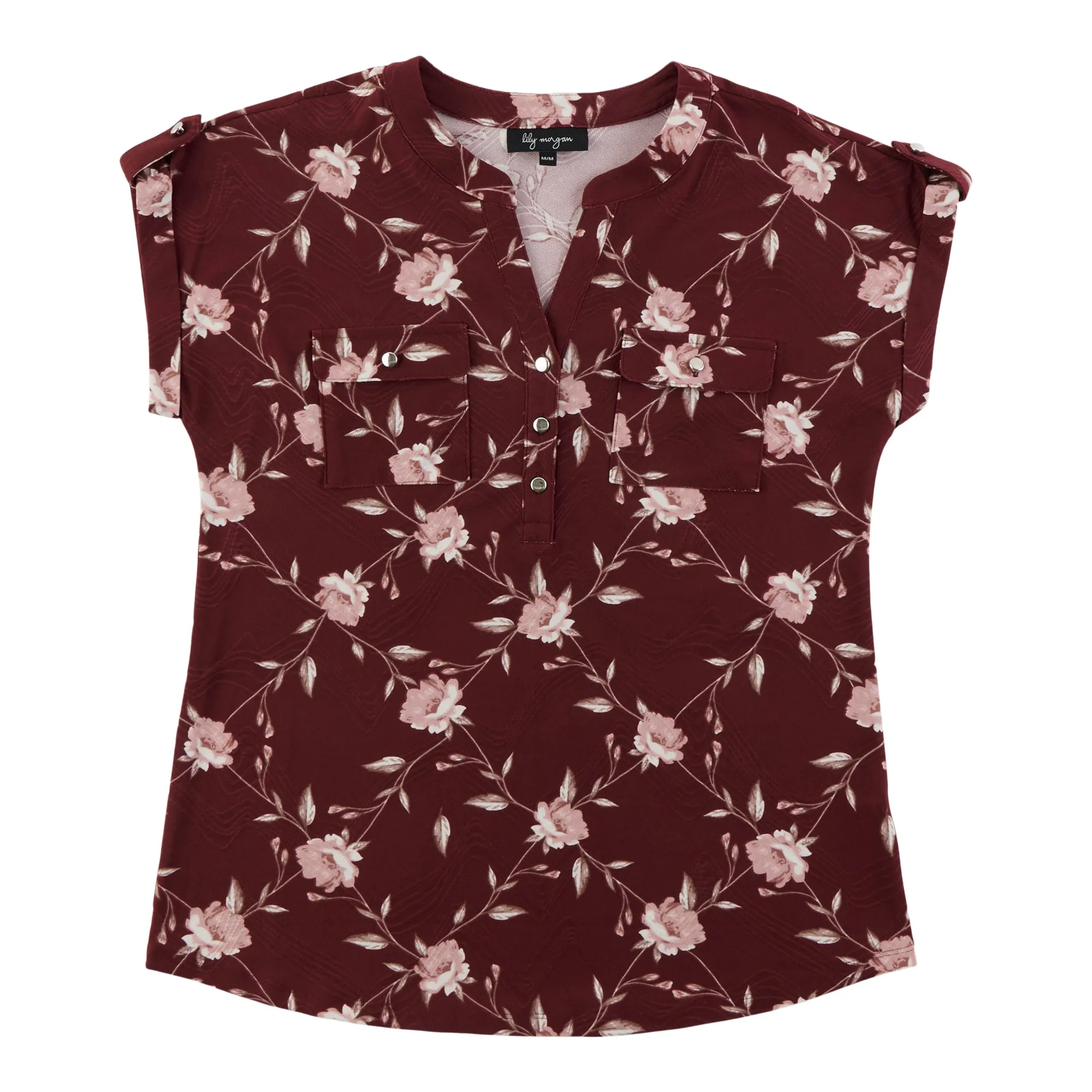 lily morgan Women's Printed Top with Dual Chest Pockets sold by Giant Tiger product image thumbnail 2