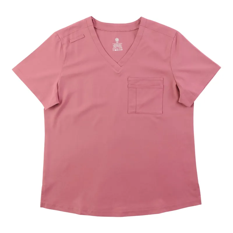 Women's Solid V-Neck Scrub Top made by Giant Tiger