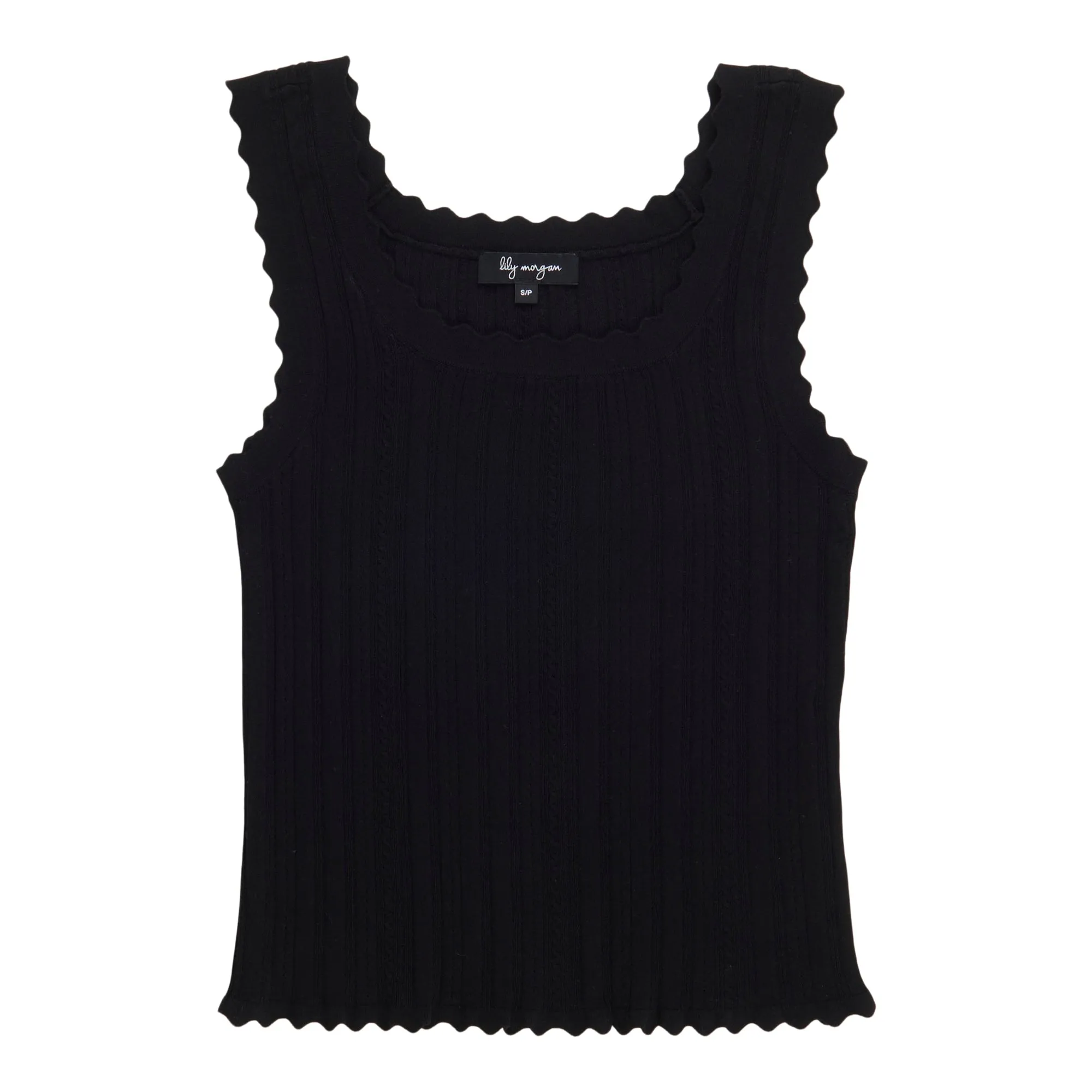 lily morgan Women's Solid Pointelle Tank Top sold by Giant Tiger