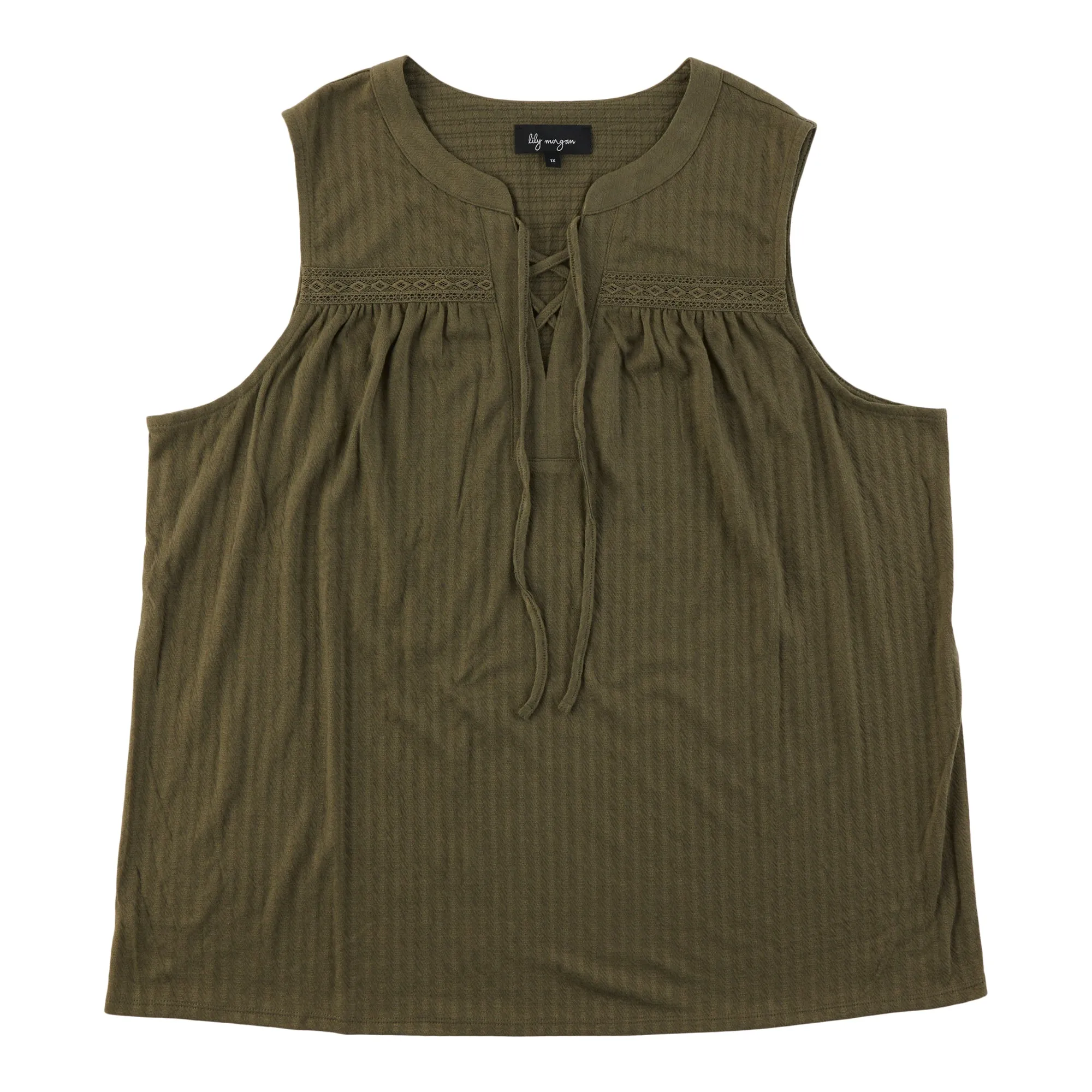 lily morgan Women's Plus Camisole with Lace Trim sold by Giant Tiger product image thumbnail 3