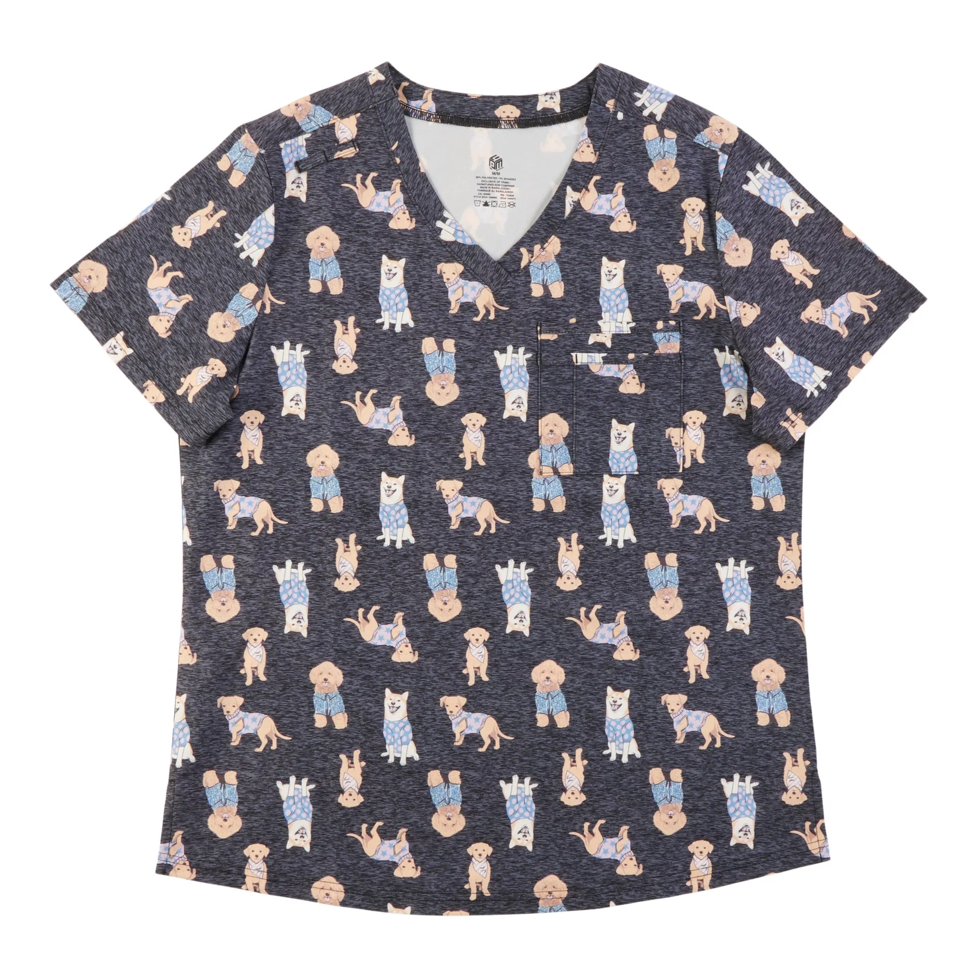 Women's Printed V-Neck Scrub Top sold by Giant Tiger