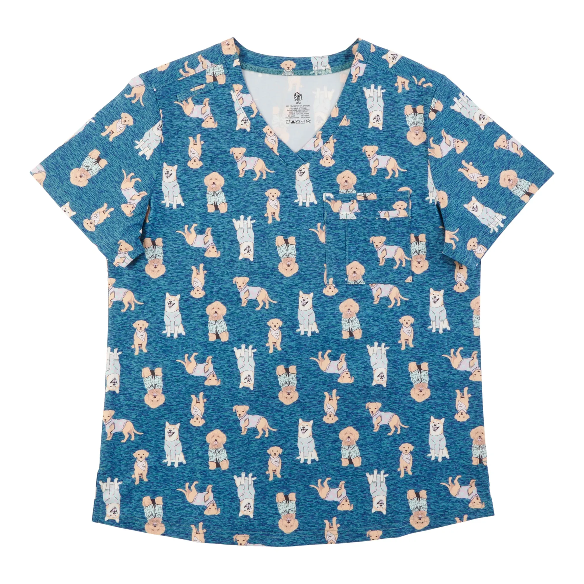 Women's Printed V-Neck Scrub Top sold by Giant Tiger product image thumbnail 2