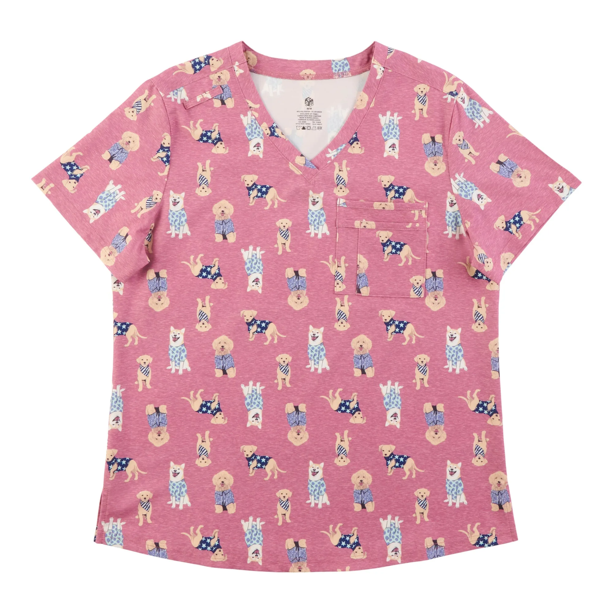 Women's Printed V-Neck Scrub Top sold by Giant Tiger product image thumbnail 3