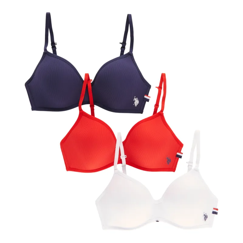 U.S. Polo Women's Wire-Free Bra, 3-Pack made by Giant Tiger