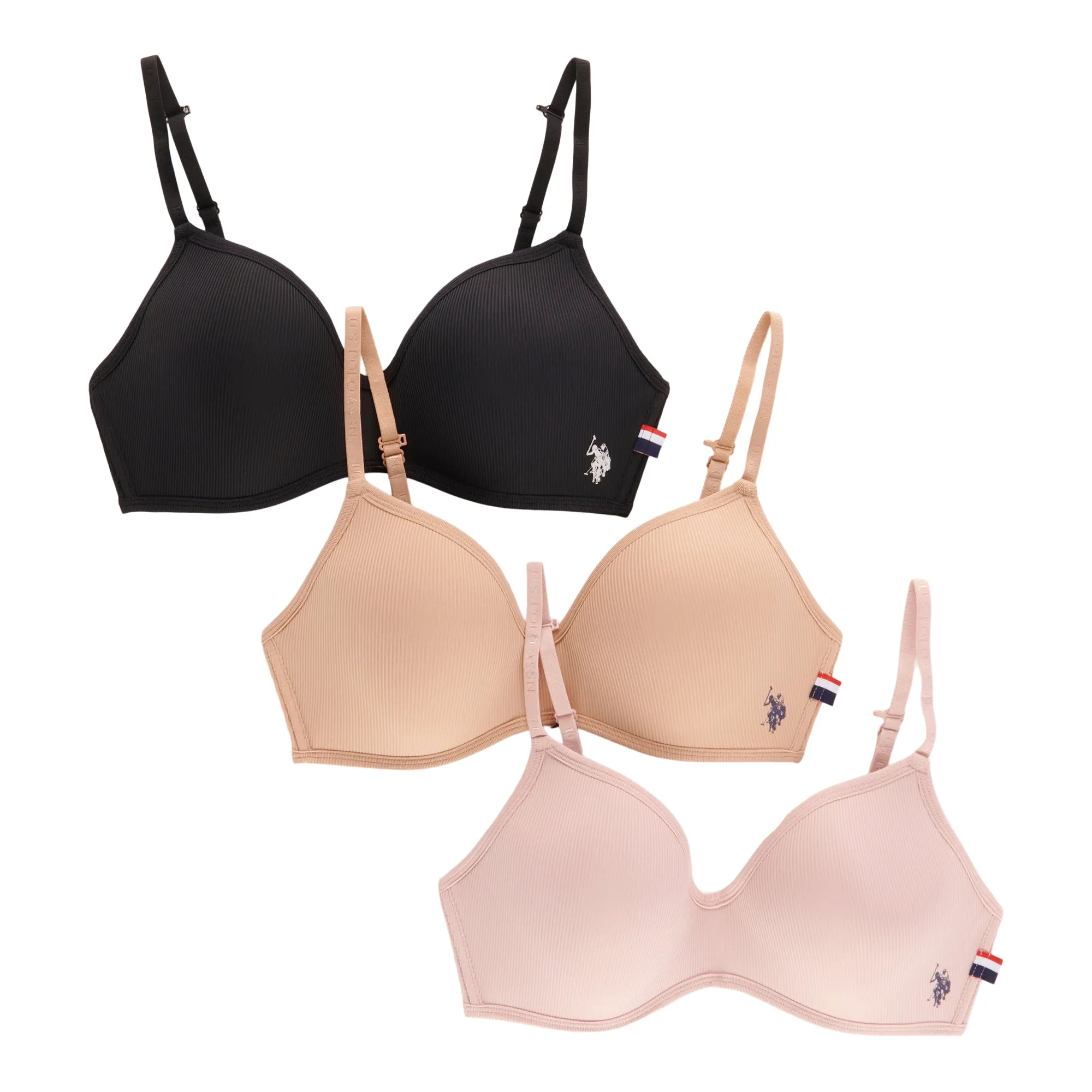 U.S. Polo Women's Wire-Free Bra, 3-Pack sold by Giant Tiger product image thumbnail 2