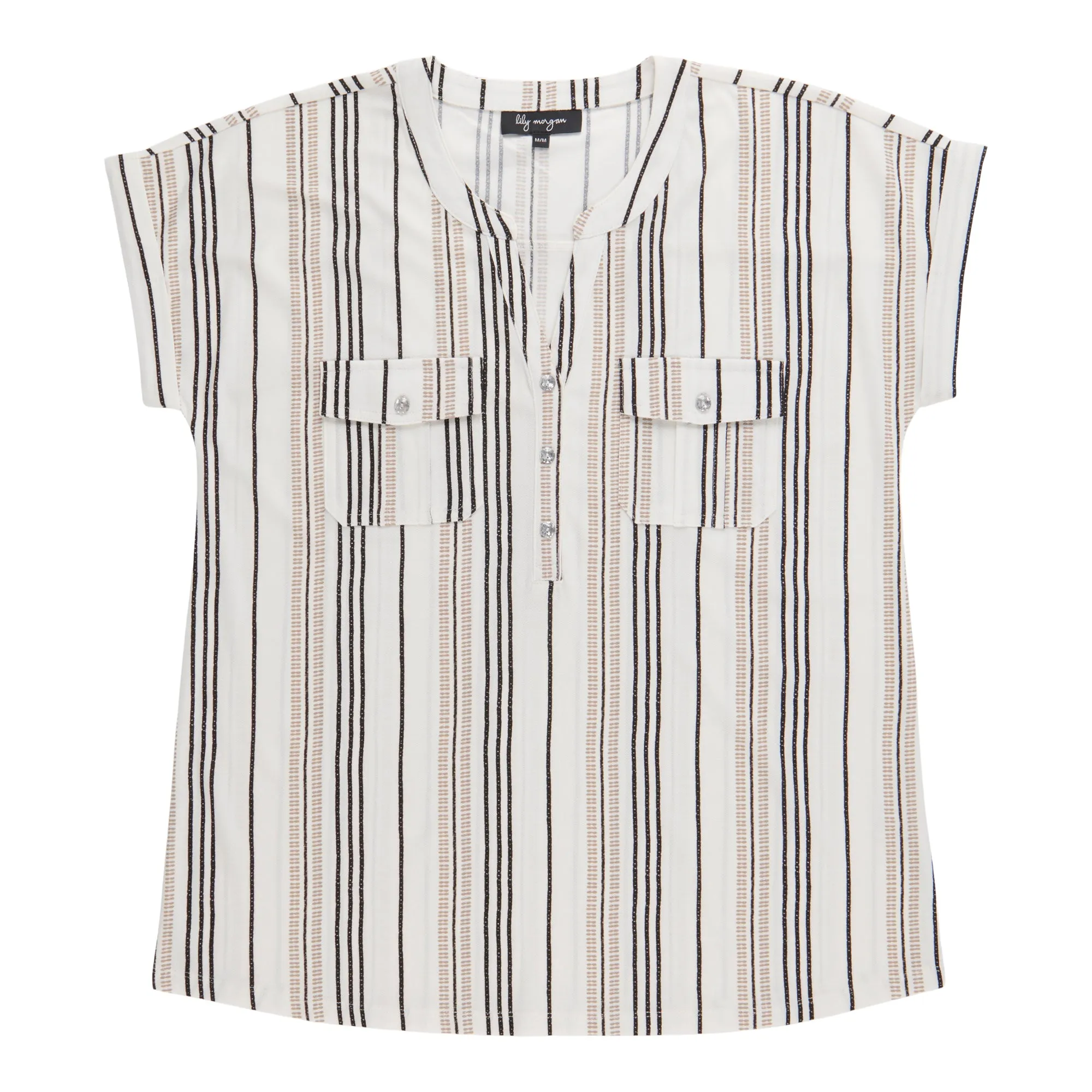 lily morgan Women's Printed Top with Pleated Pockets sold by Giant Tiger product image thumbnail 2
