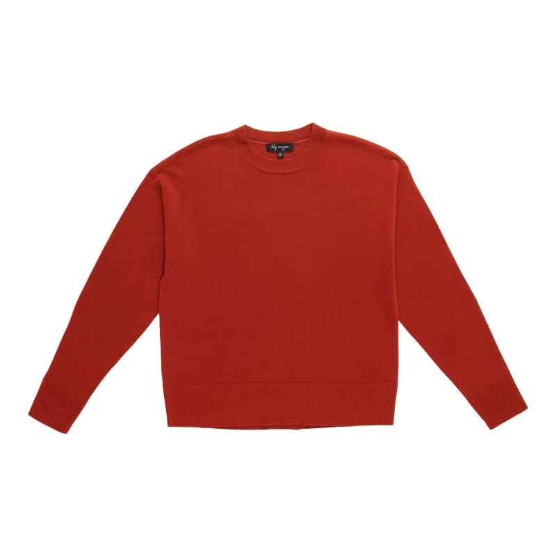 lily morgan Women's Crew Neck Cashmere-Like Sweater made by Giant Tiger