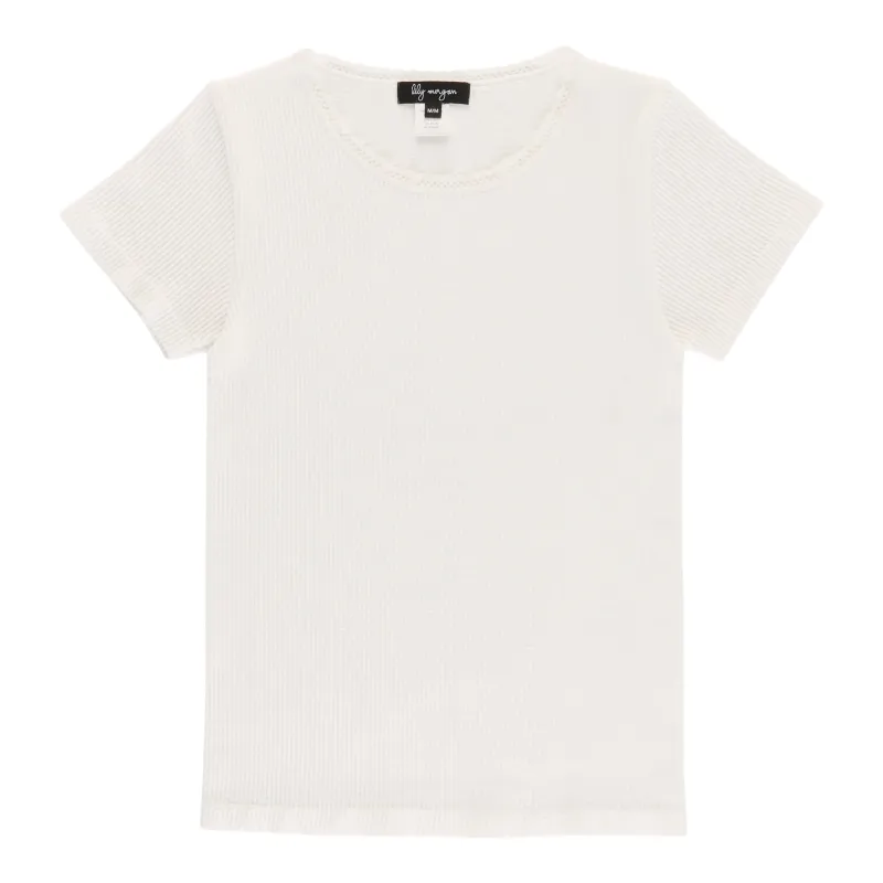 lily morgan Women's Solid Round Neck Top made by Giant Tiger