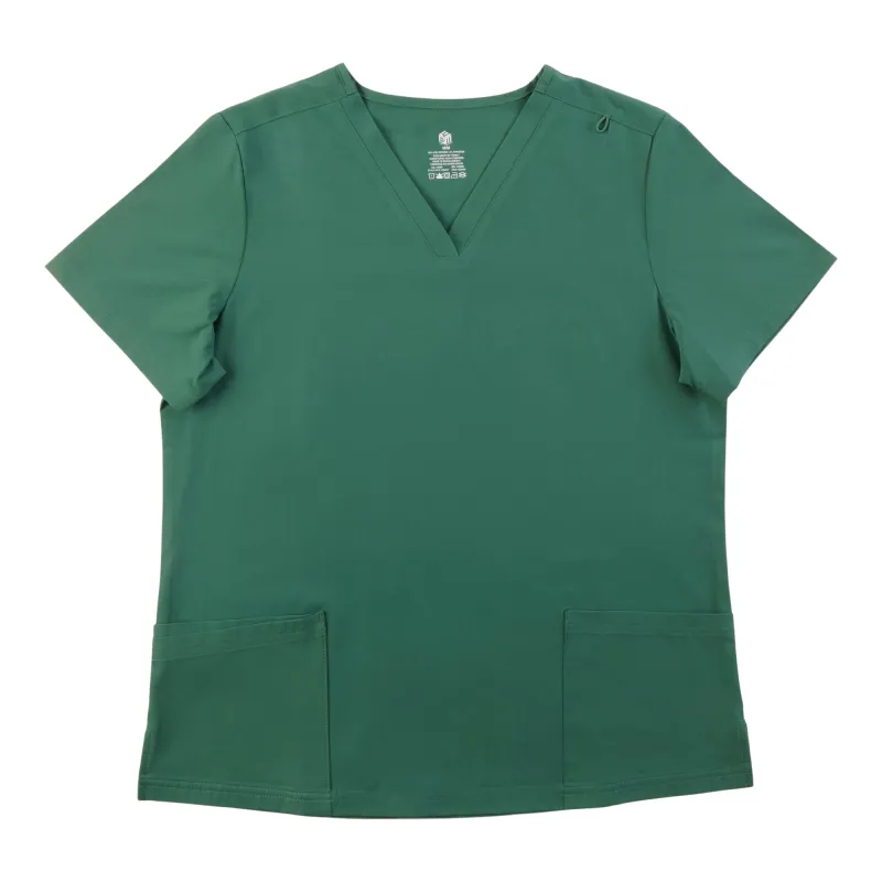 Women's Solid Short Sleeve Scrub Top made by Giant Tiger