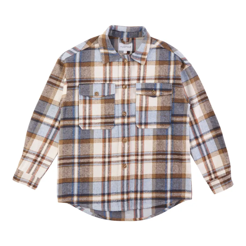 mySTYLE Women's Seasonal Plaid Shacket made by Giant Tiger