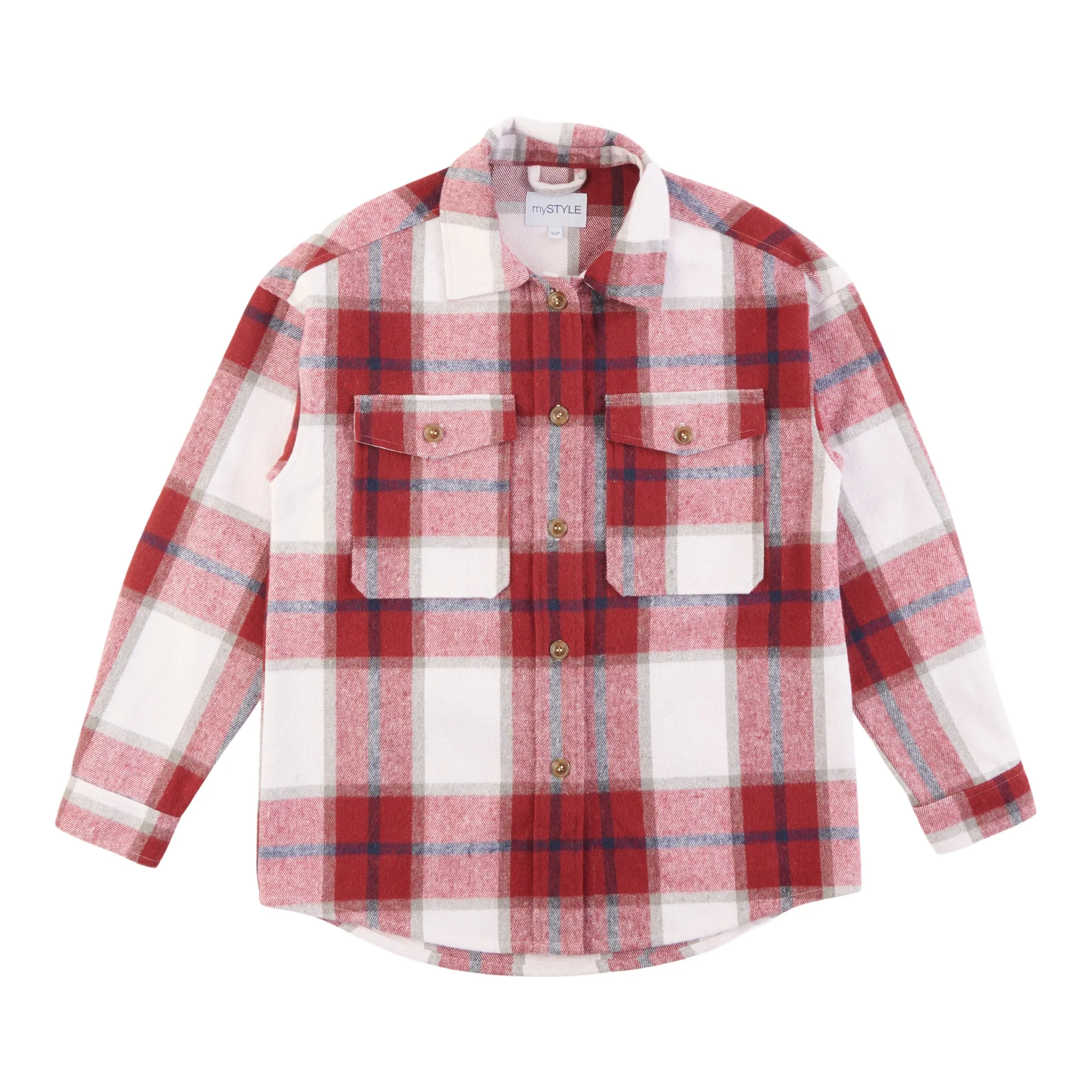 mySTYLE Women's Seasonal Plaid Shacket sold by Giant Tiger product image thumbnail 3