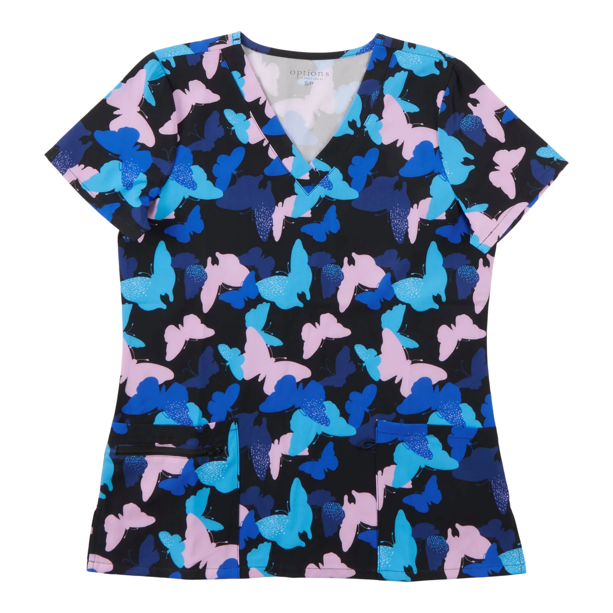 Options Women's Printed Textured V-Neck Scrub Top sold by Giant Tiger product image thumbnail 2