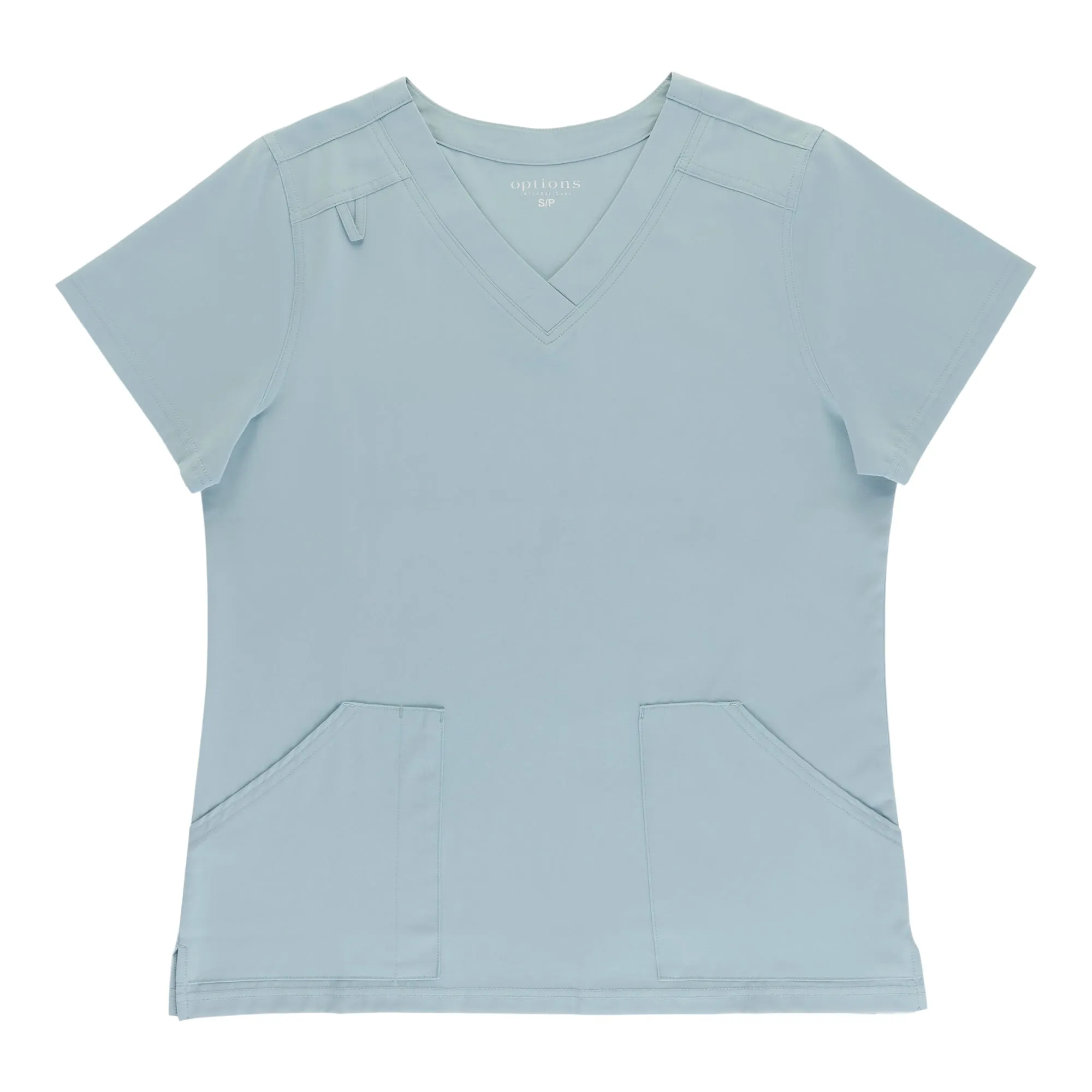 Options Women's Solid Short Sleeve Scrub Top sold by Giant Tiger