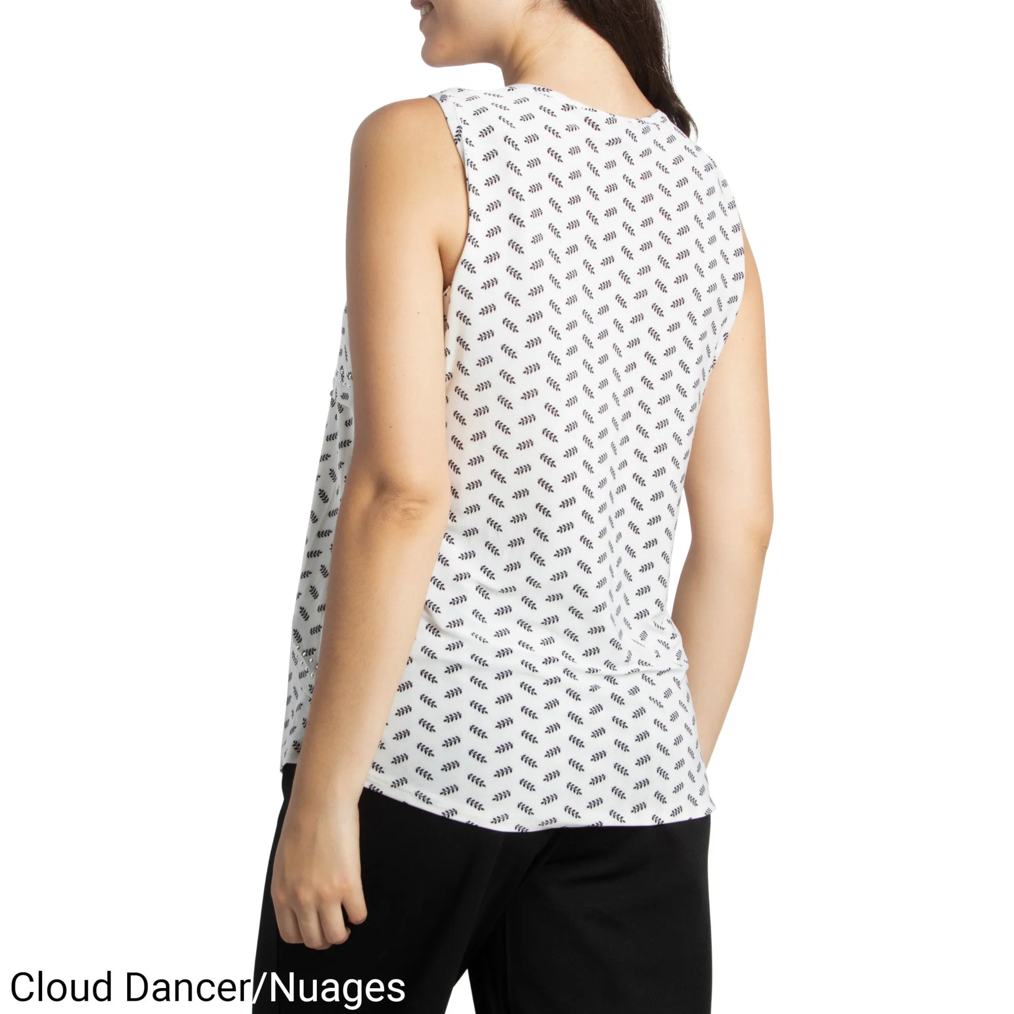 Classic Editions Women's Ruffle-Front Printed Cami - S-XXL sold by Giant Tiger product image thumbnail 4