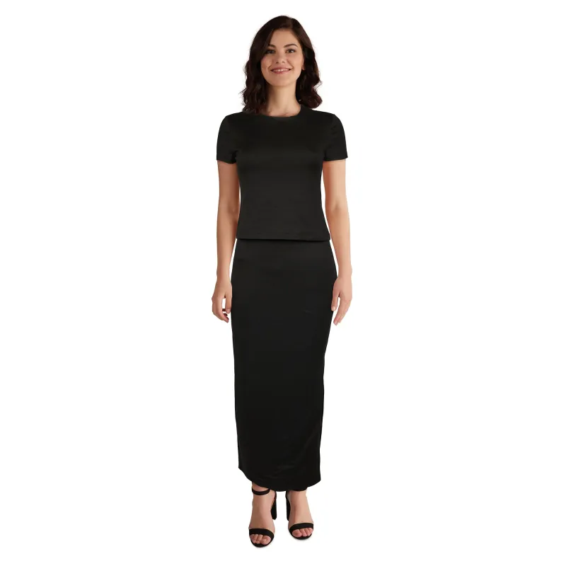 lily morgan Women's Ribbed Skirt Set, 2-Piece made by Giant Tiger