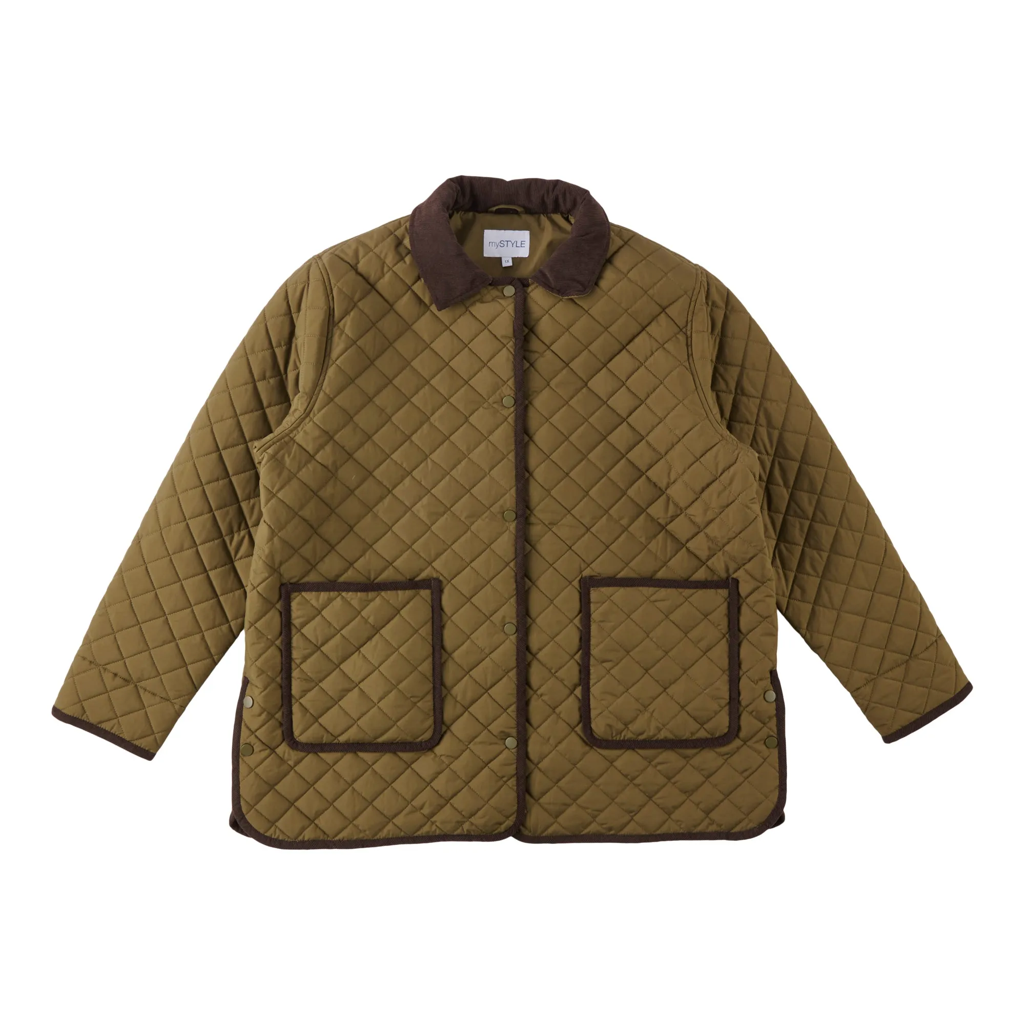 mySTYLE Women's Plus Harvest Corduroy Barn Jacket sold by Giant Tiger